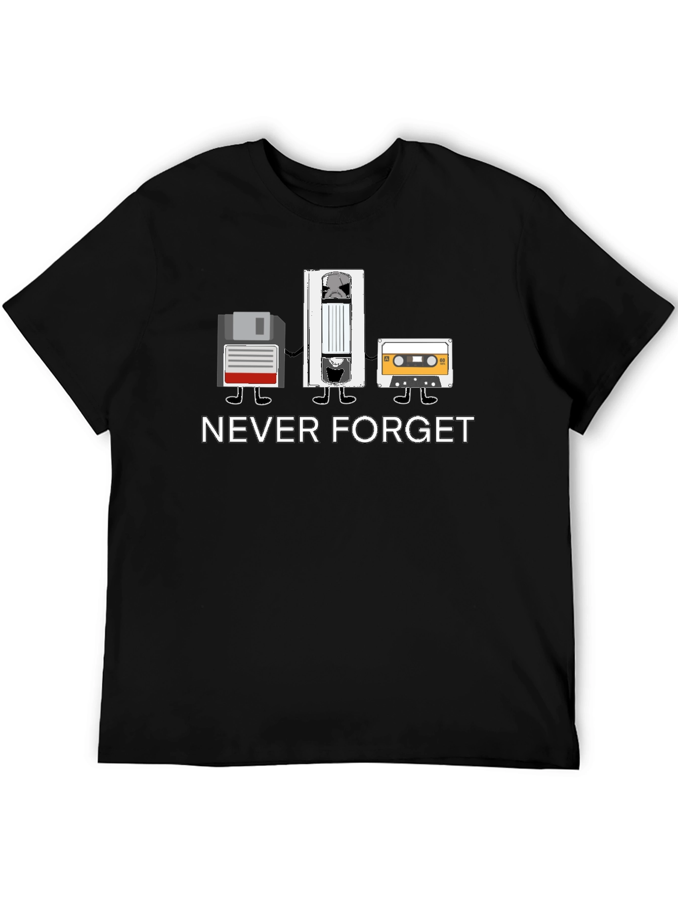 Retro Media T-Shirt - Never Forget Tech