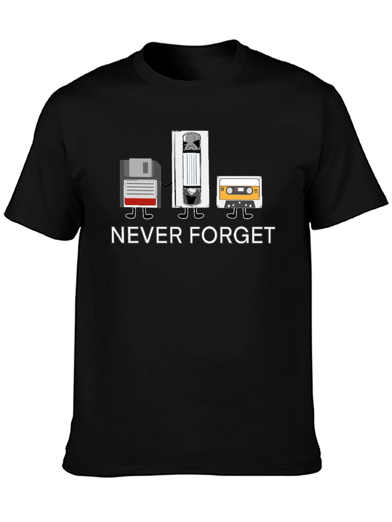 Retro Media T-Shirt - Never Forget Tech