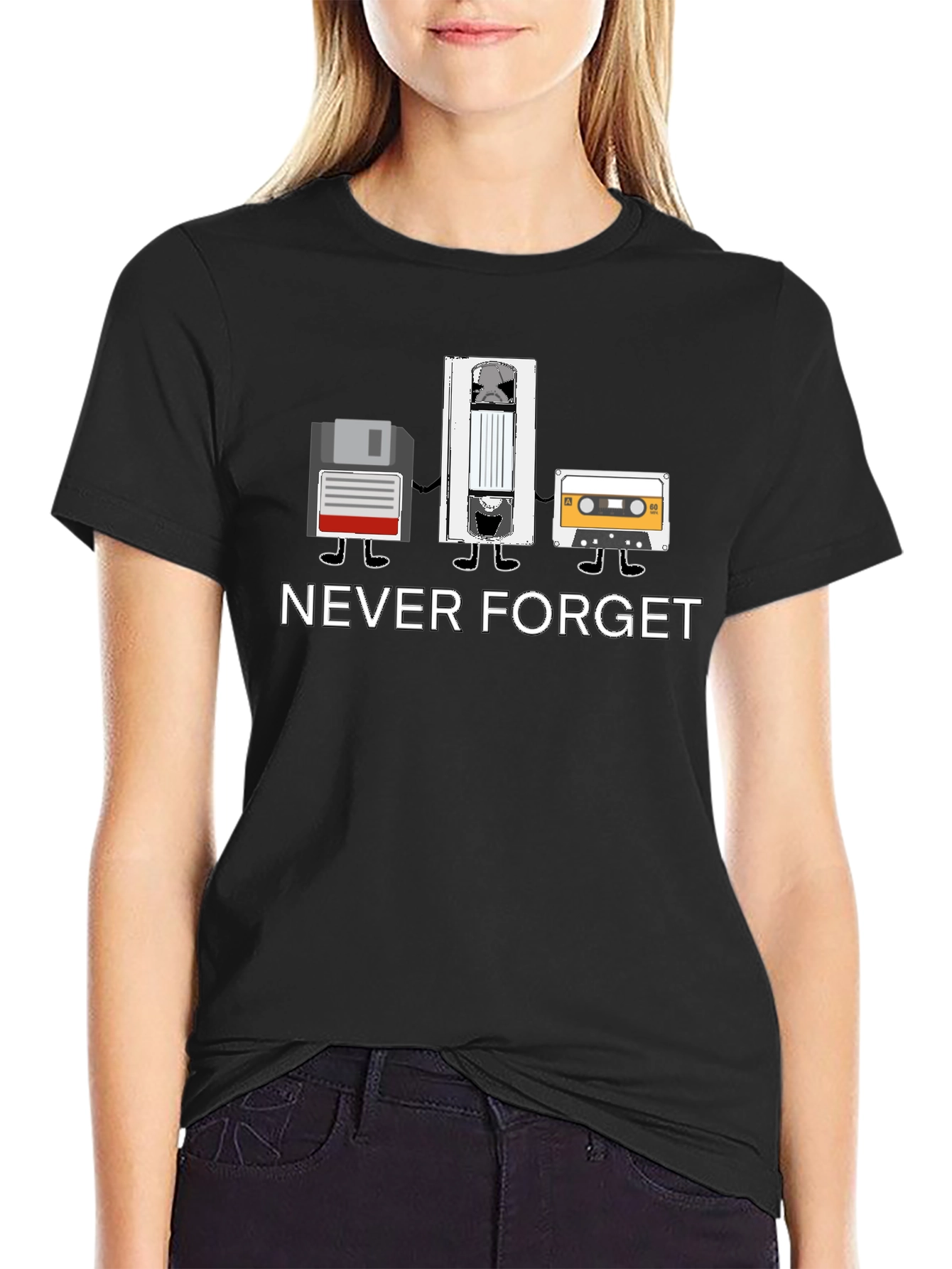 Retro Media T-Shirt - Never Forget Tech
