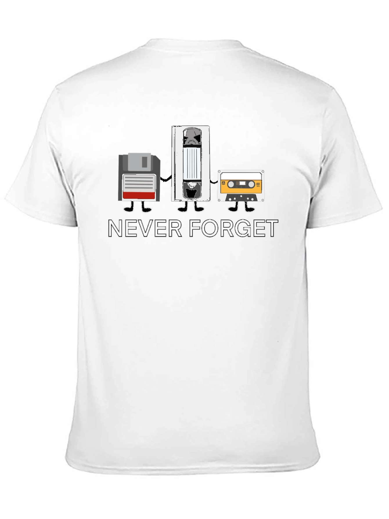 Retro Media T-Shirt - Never Forget Tech