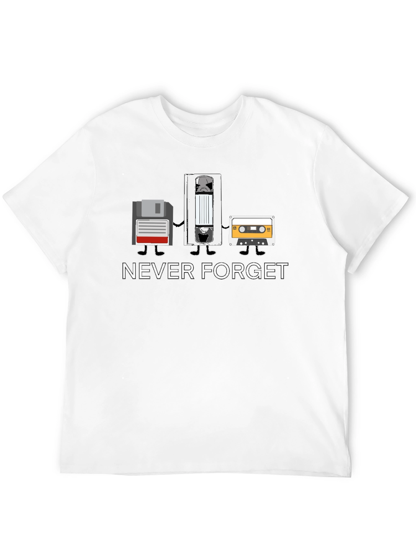 Retro Media T-Shirt - Never Forget Tech