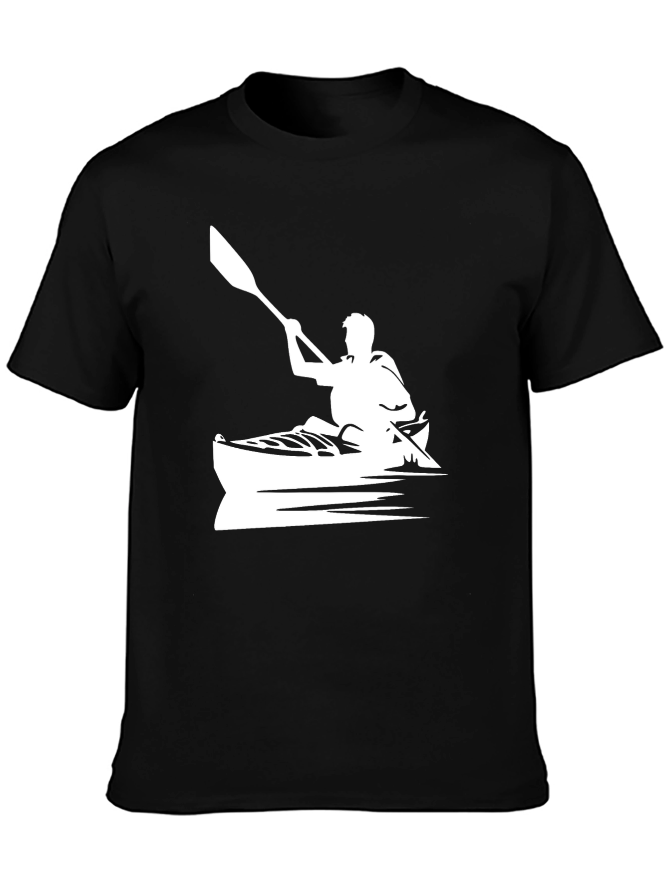 Kayaking T-Shirt: Paddler in Boat Graphic Tee