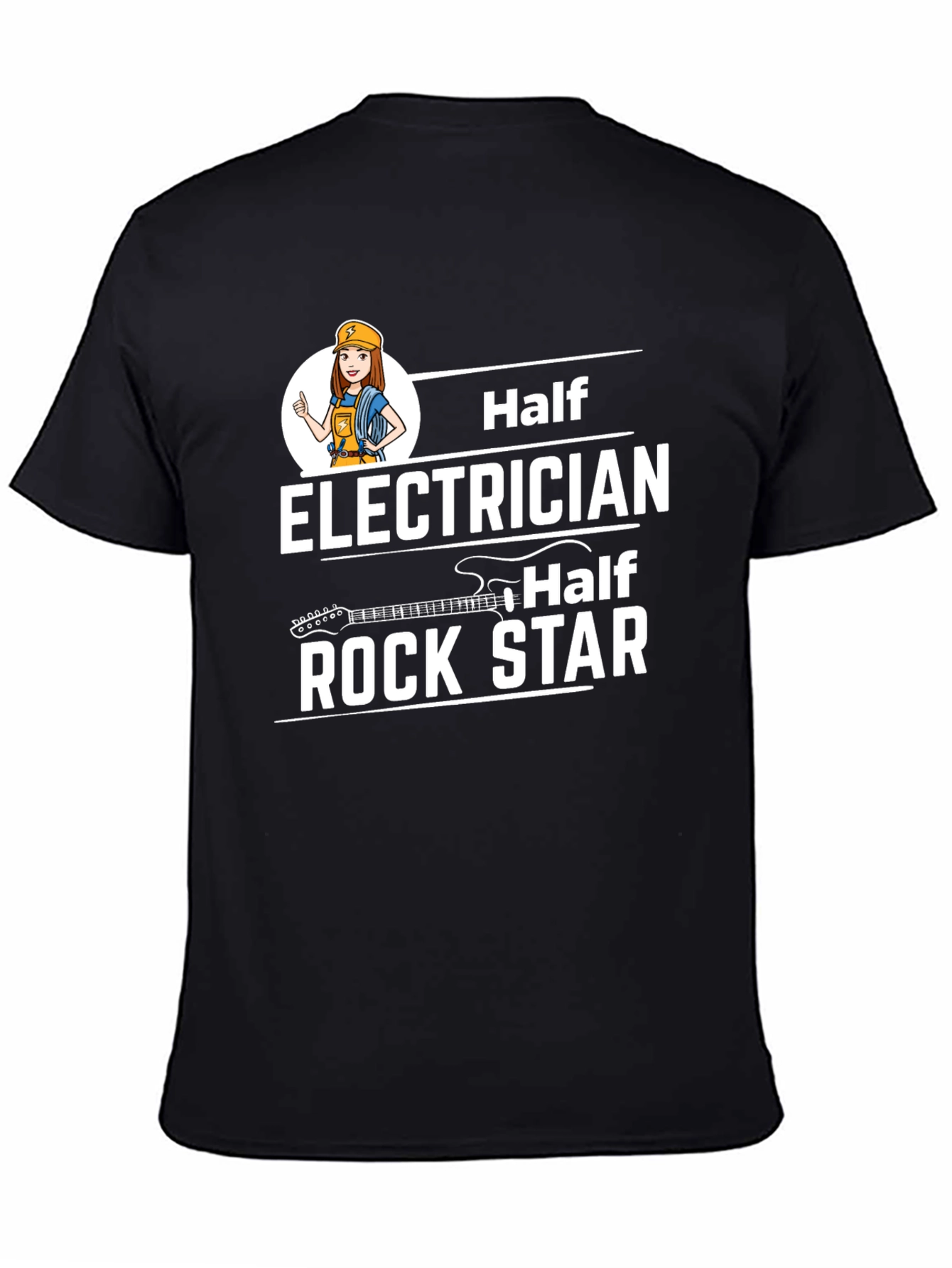 Half Electrician Half Rock Star T-Shirt
