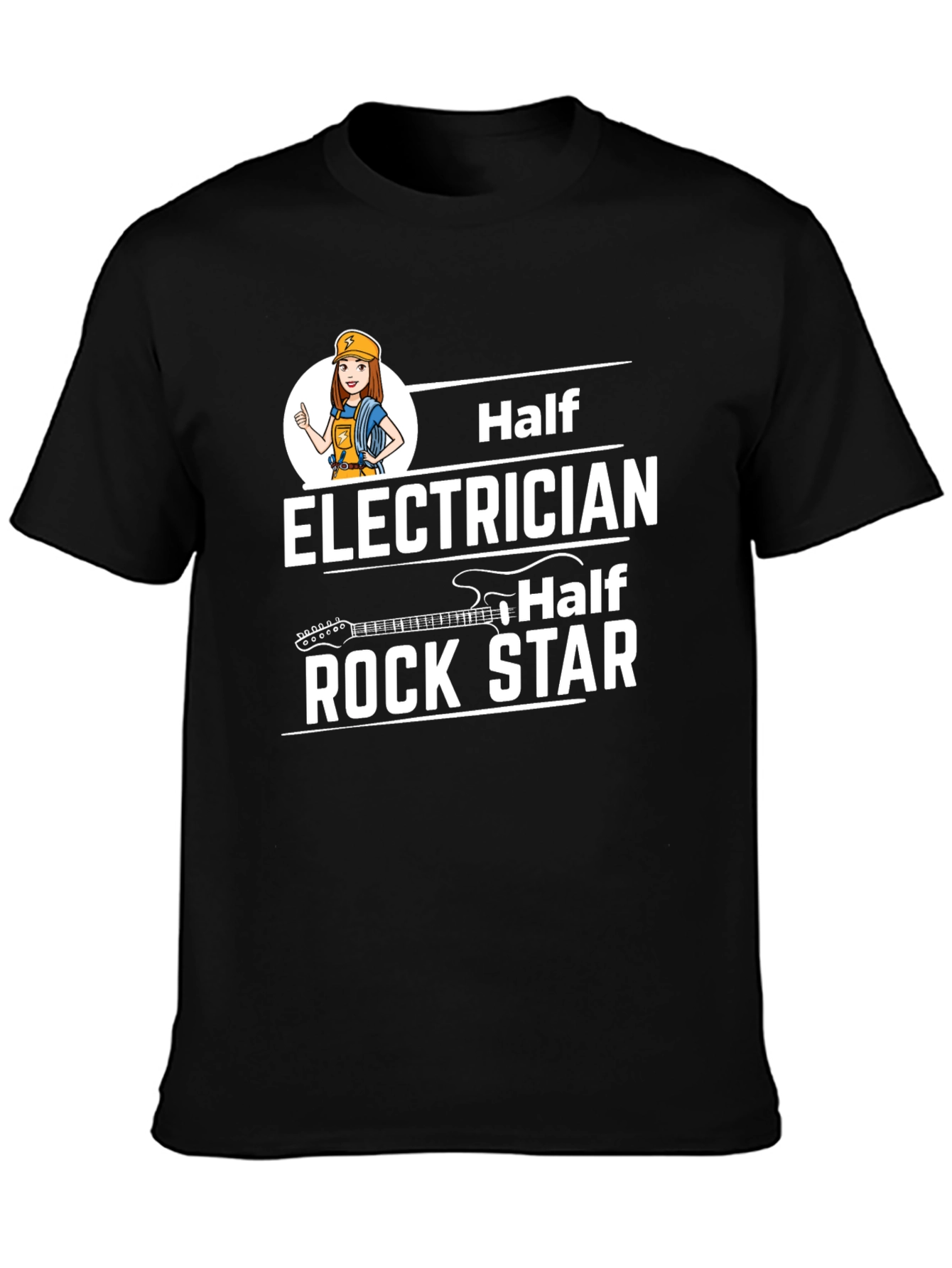 Half Electrician Half Rock Star T-Shirt