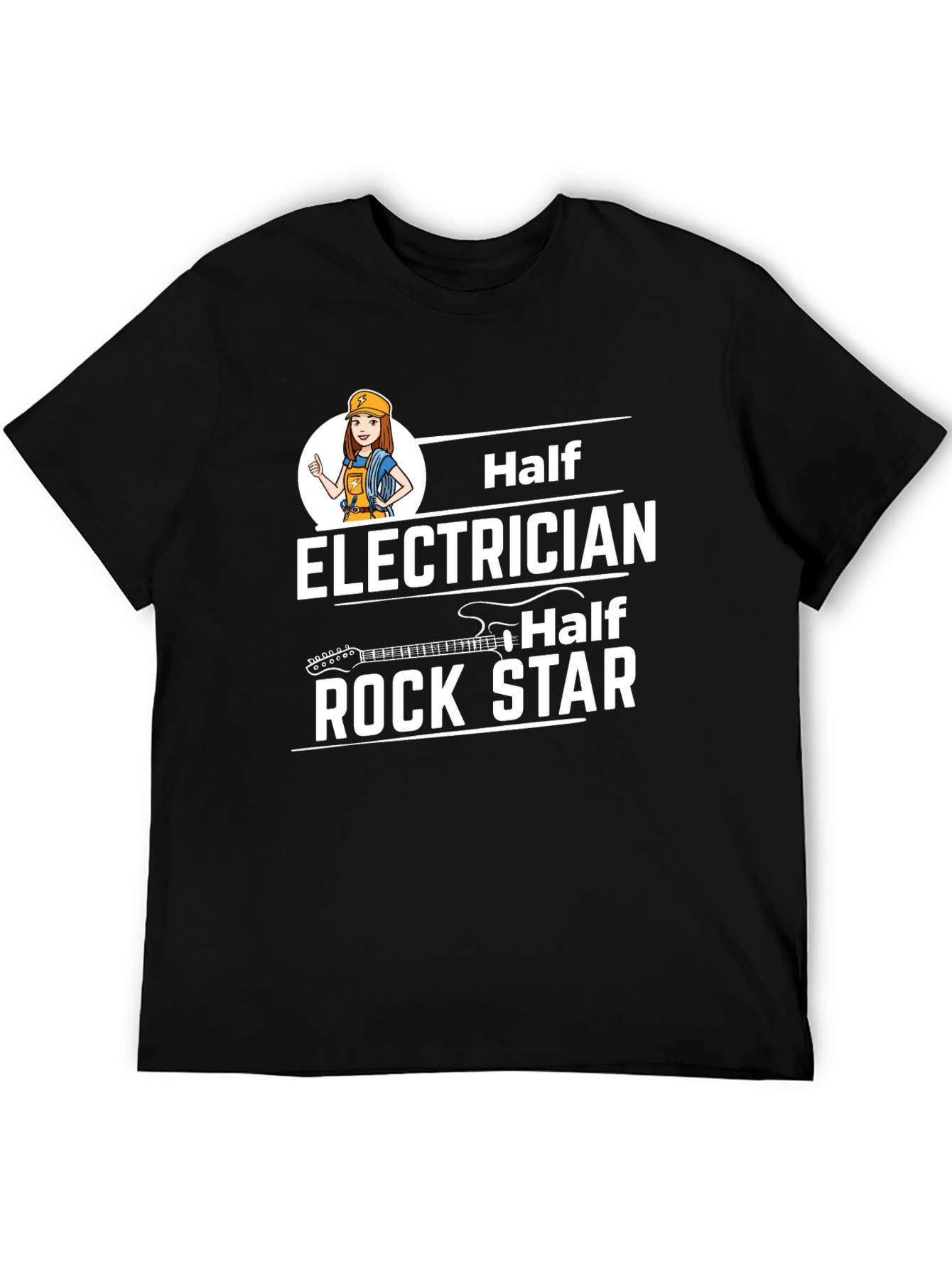 Half Electrician Half Rock Star T-Shirt