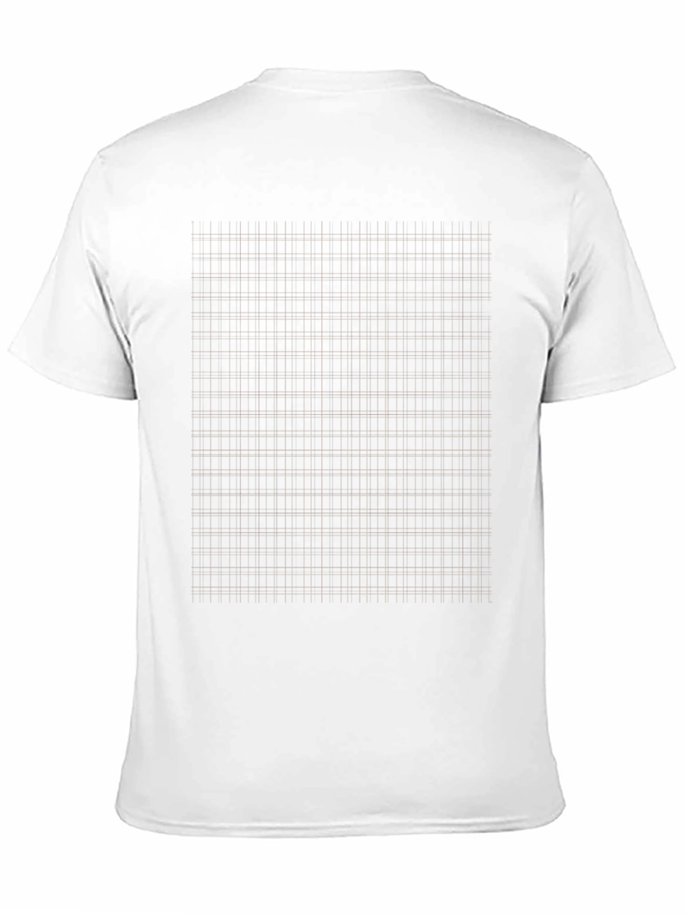 Grid Pattern Black T-Shirt