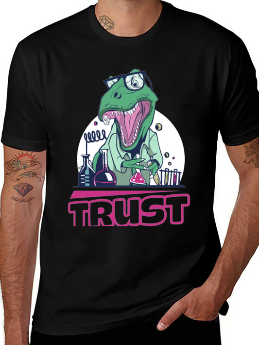 Trust Dinosaur Scientist Graphic Tee