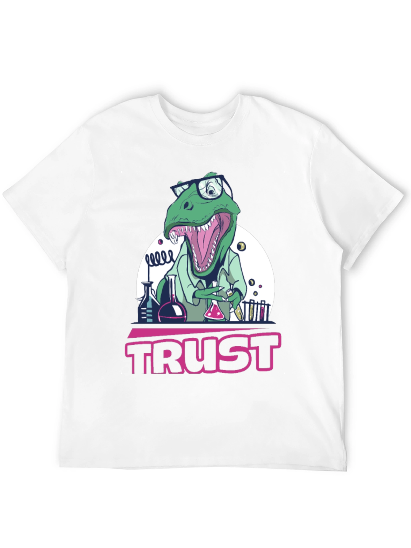 Trust Dinosaur Scientist Graphic Tee