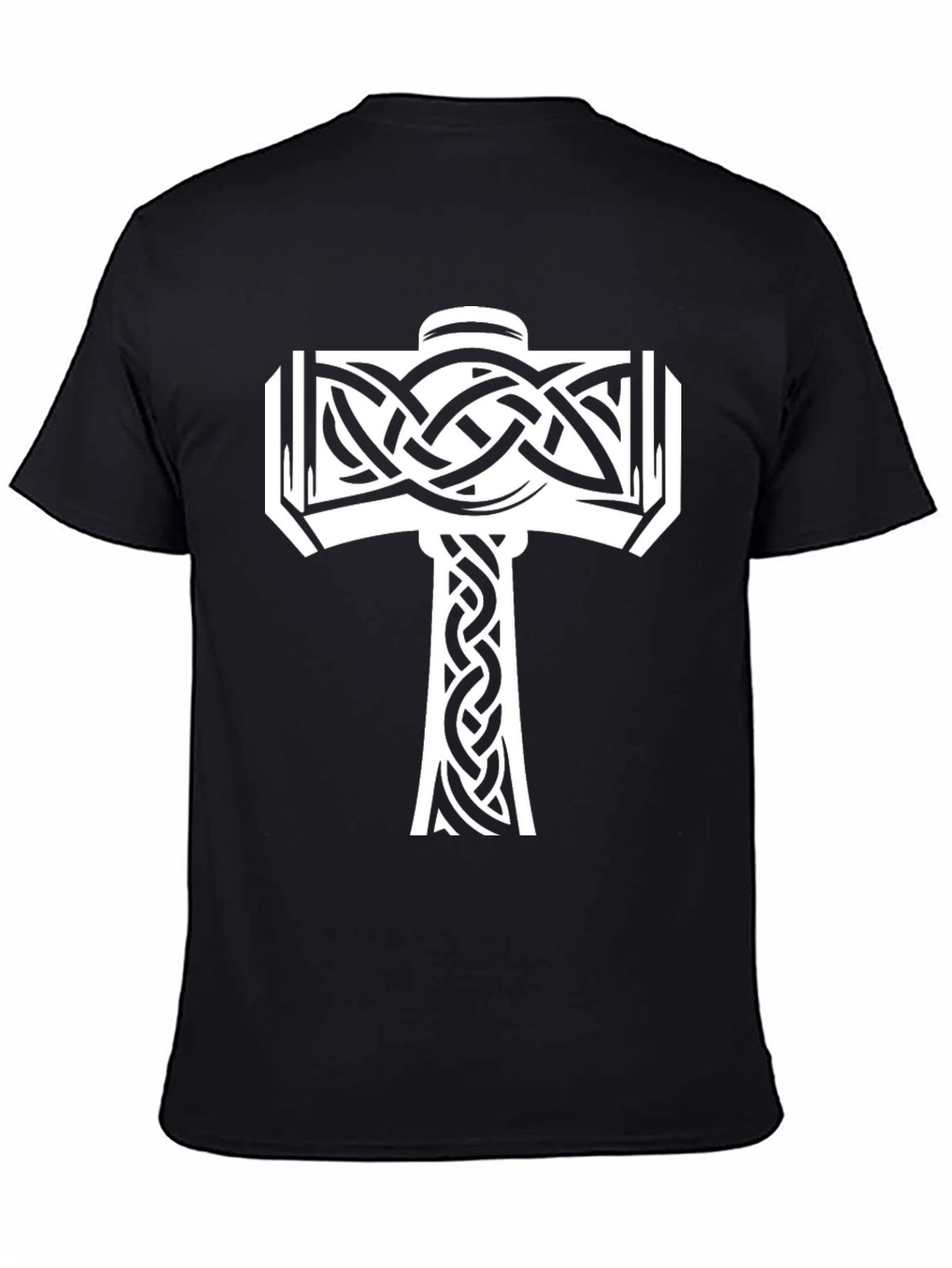 Norse Mjolnir Graphic Tee - Black