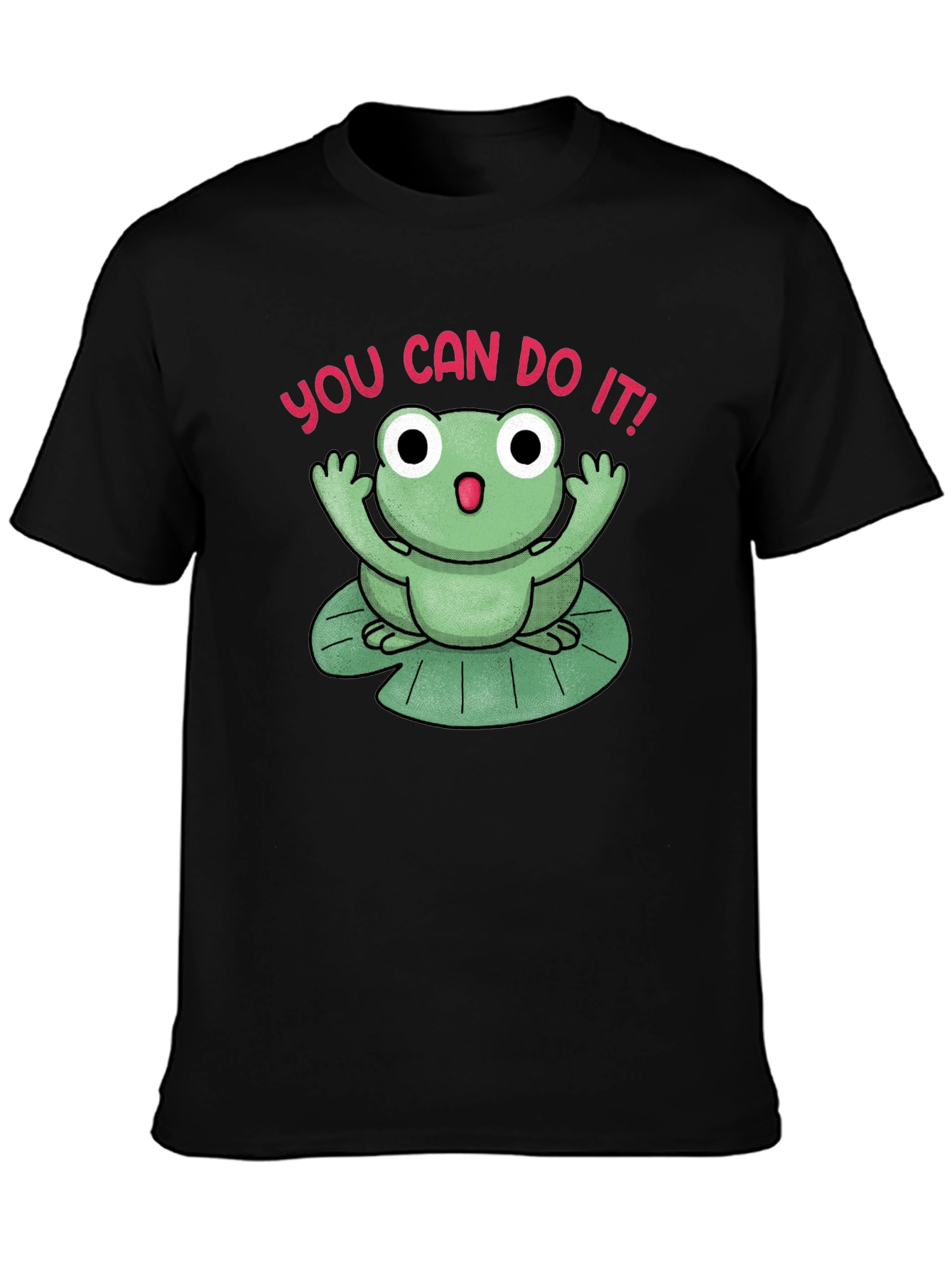 Motivational Frog T-Shirt - You Can Do It!