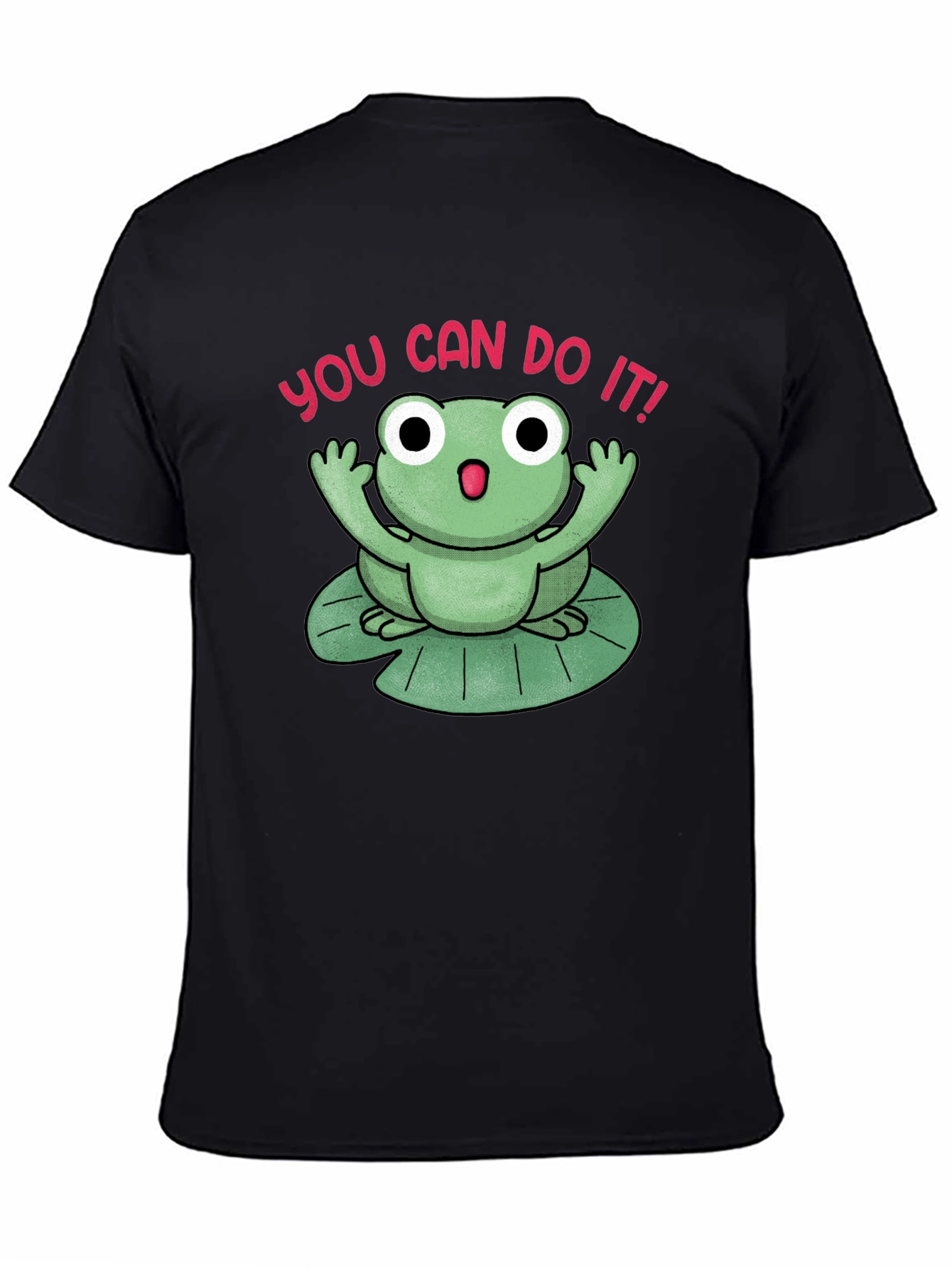 Motivational Frog T-Shirt - You Can Do It!