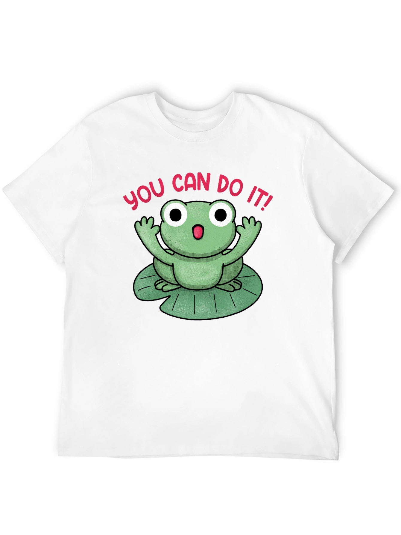 Motivational Frog T-Shirt - You Can Do It!
