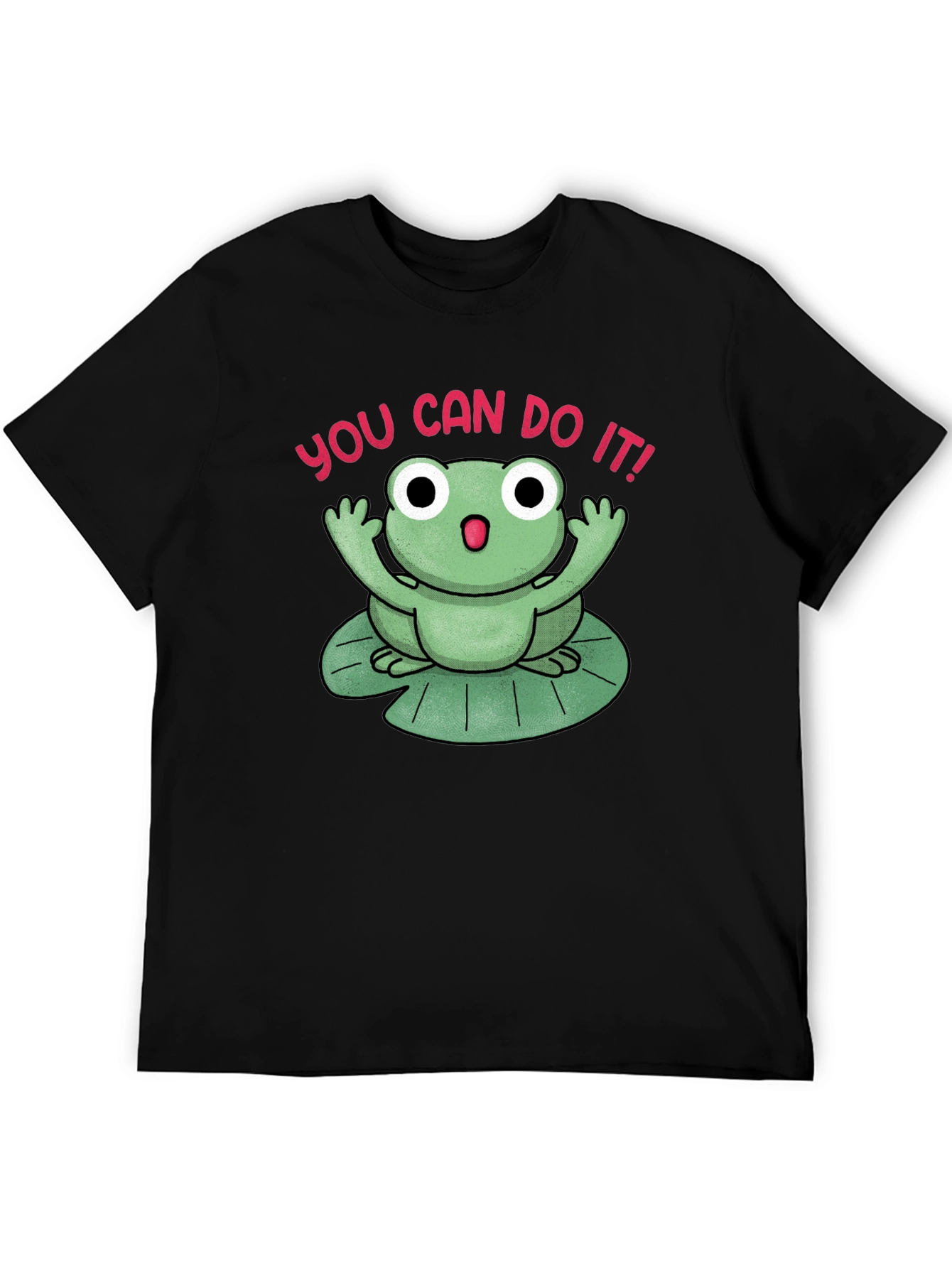 Motivational Frog T-Shirt - You Can Do It!