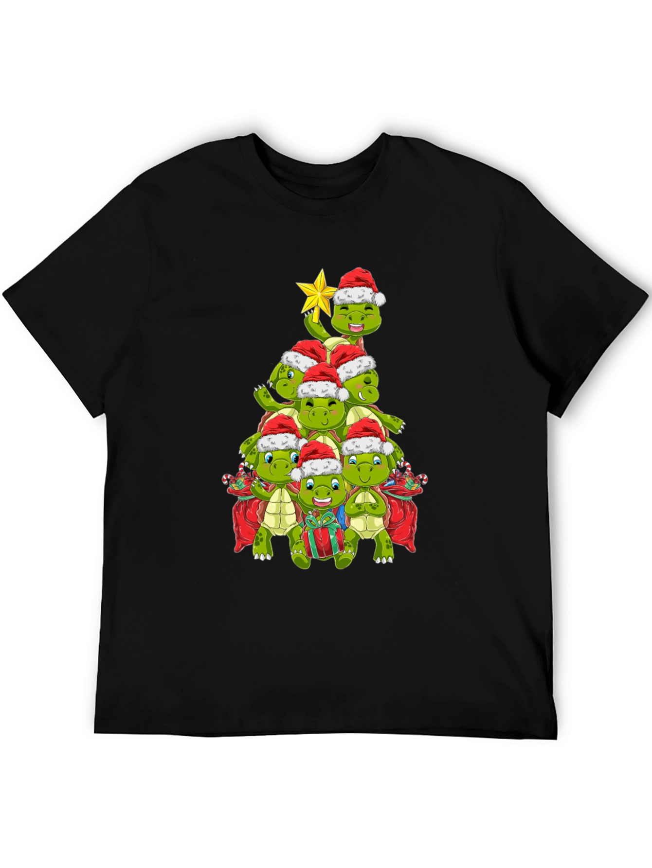 Christmas Turtle Tree Shirt