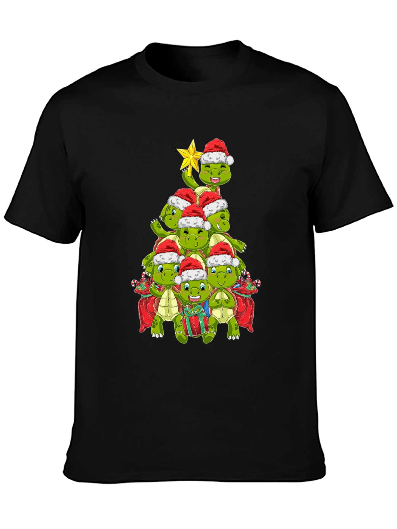 Christmas Turtle Tree Shirt