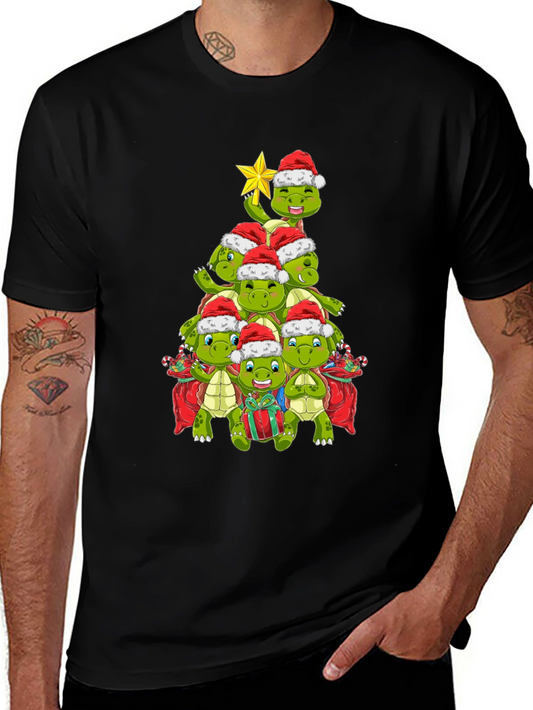 Christmas Turtle Tree Shirt
