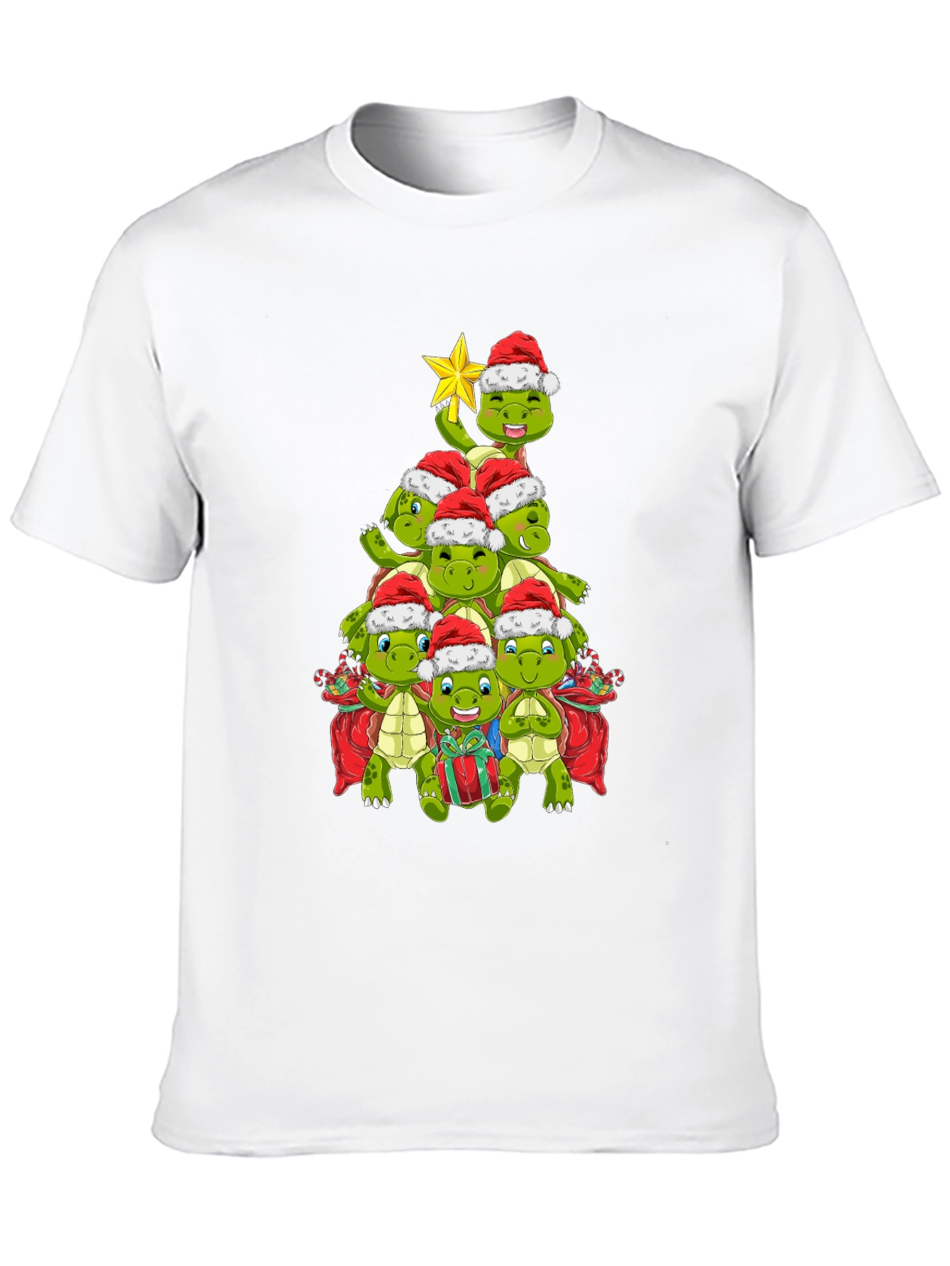 Christmas Turtle Tree Shirt