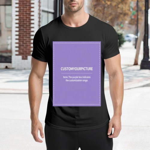 Custom Double?Sided Printed Short Sleeve T?Shirt | Personalized Front & Back Tee, Single Unit