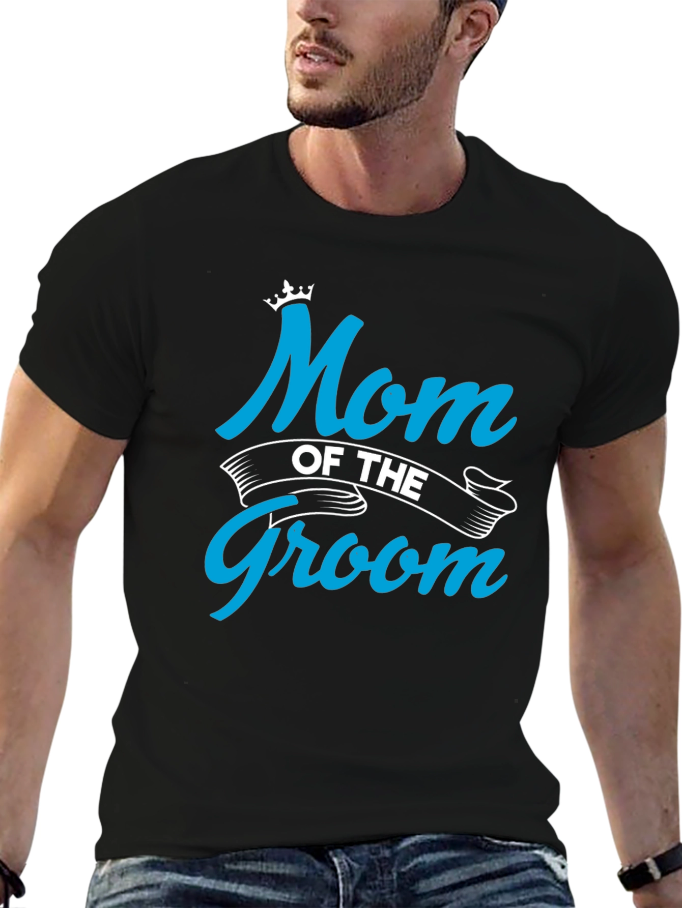 Mom of the Groom Crewneck T-shirt