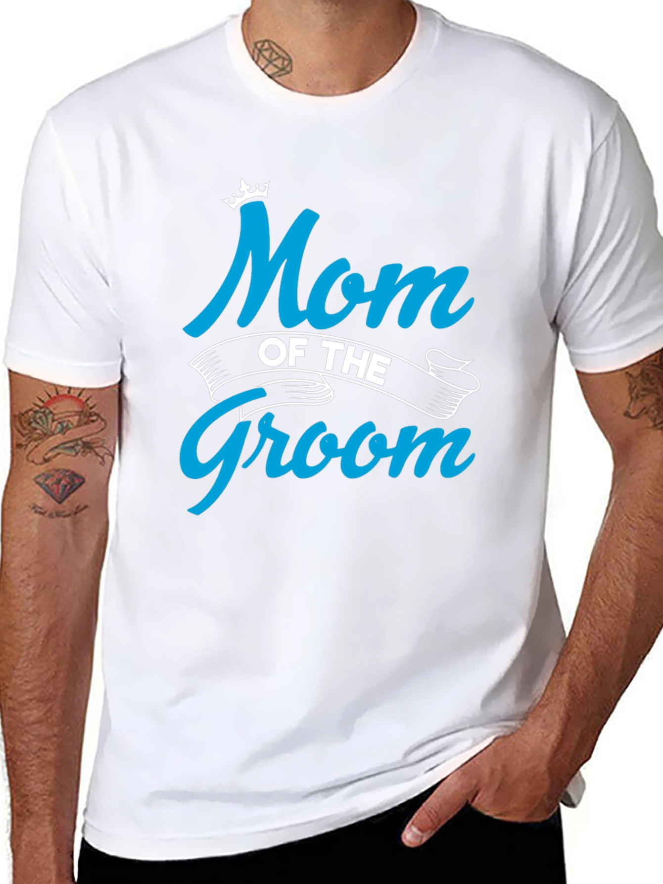 Mom of the Groom Crewneck T-shirt