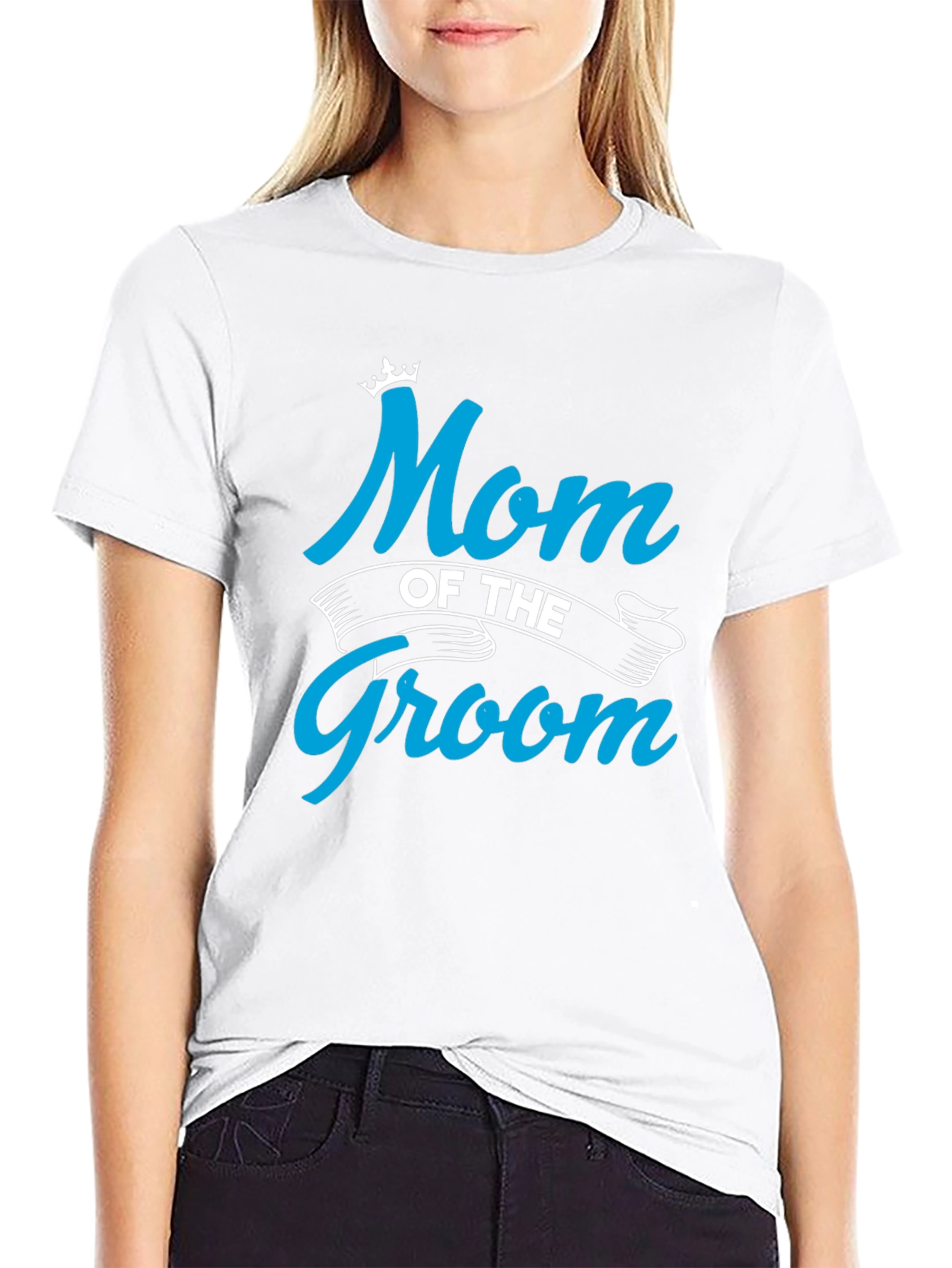 Mom of the Groom Crewneck T-shirt