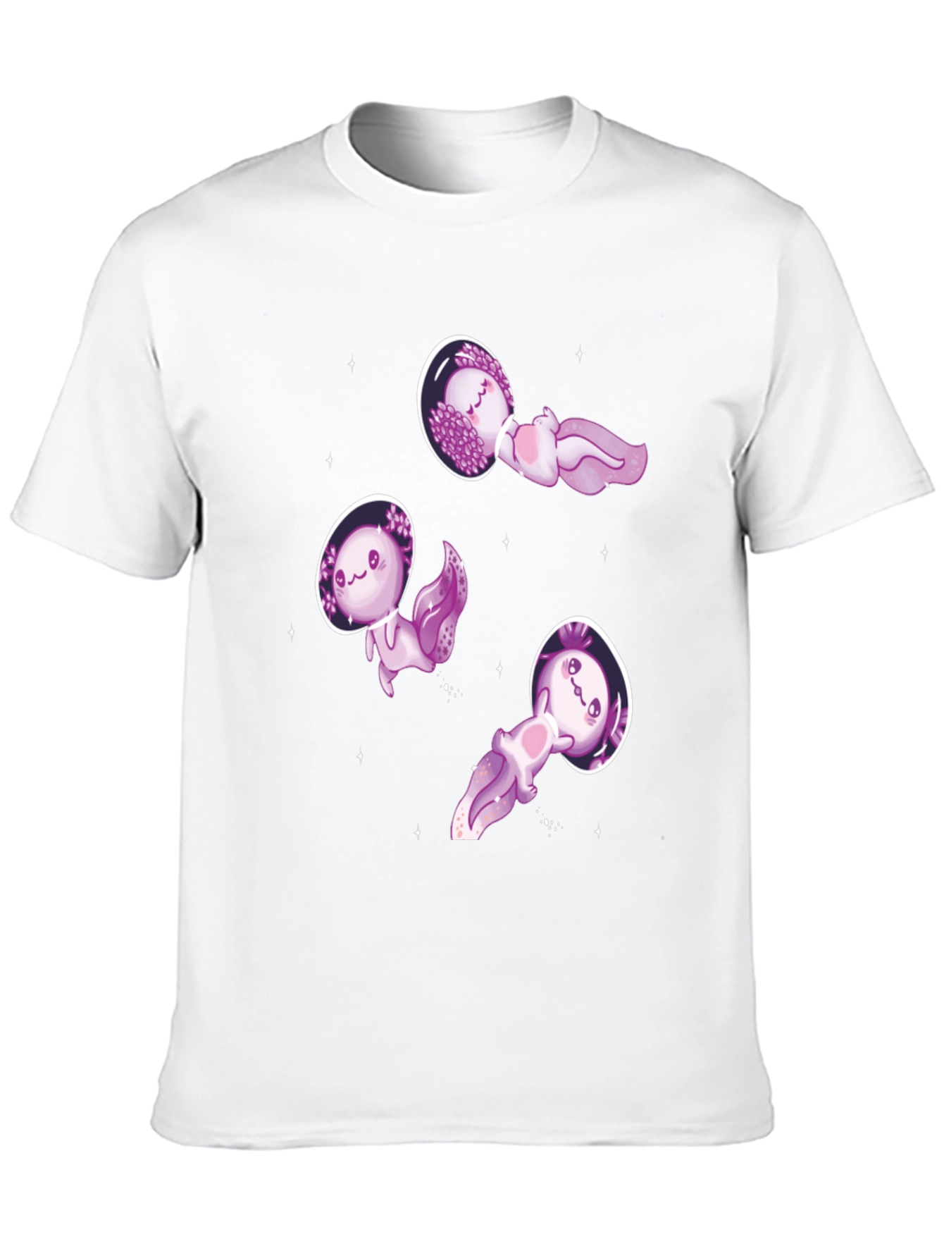 Axolotl Astronauts Graphic T-Shirt