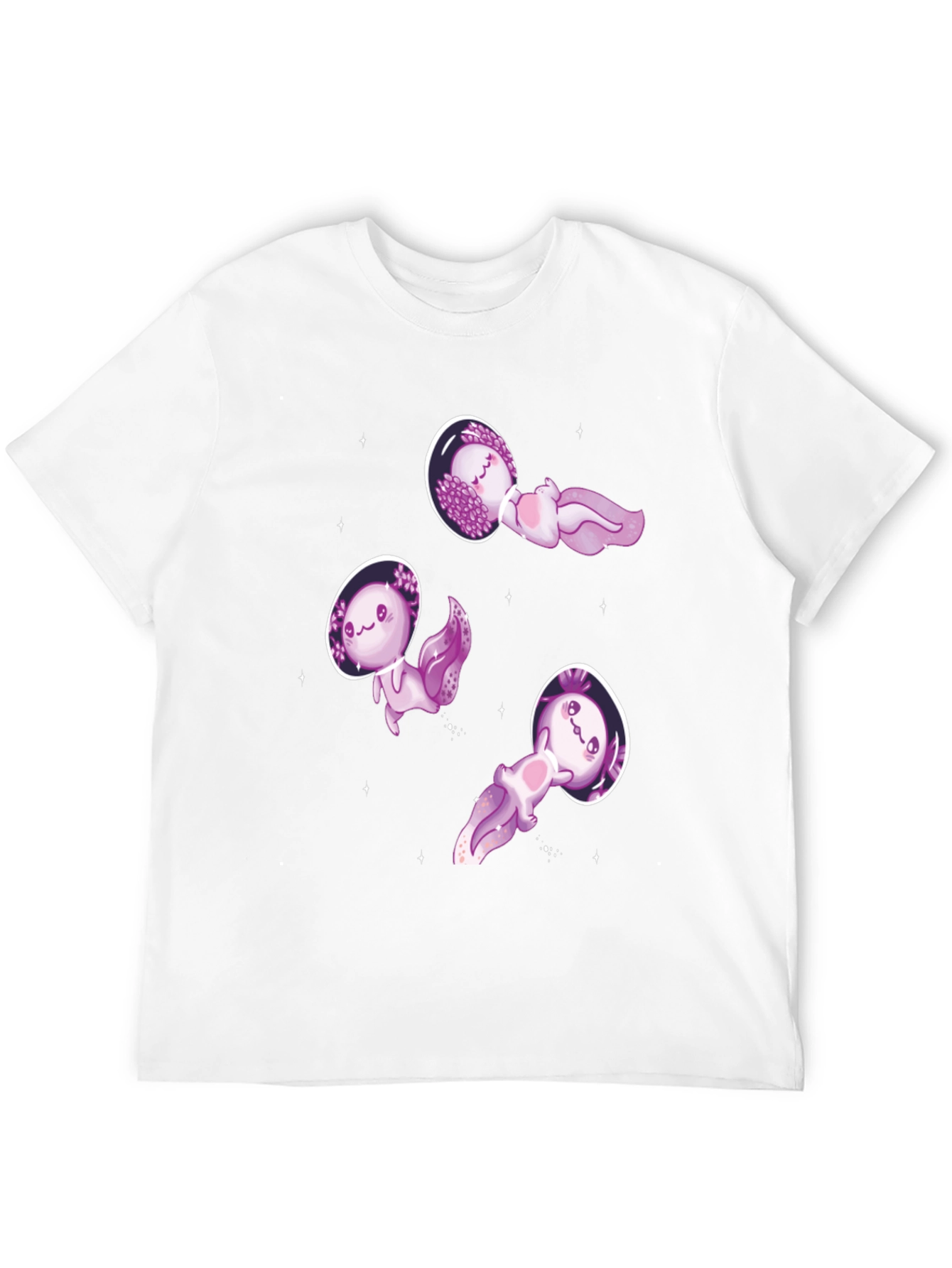 Axolotl Astronauts Graphic T-Shirt