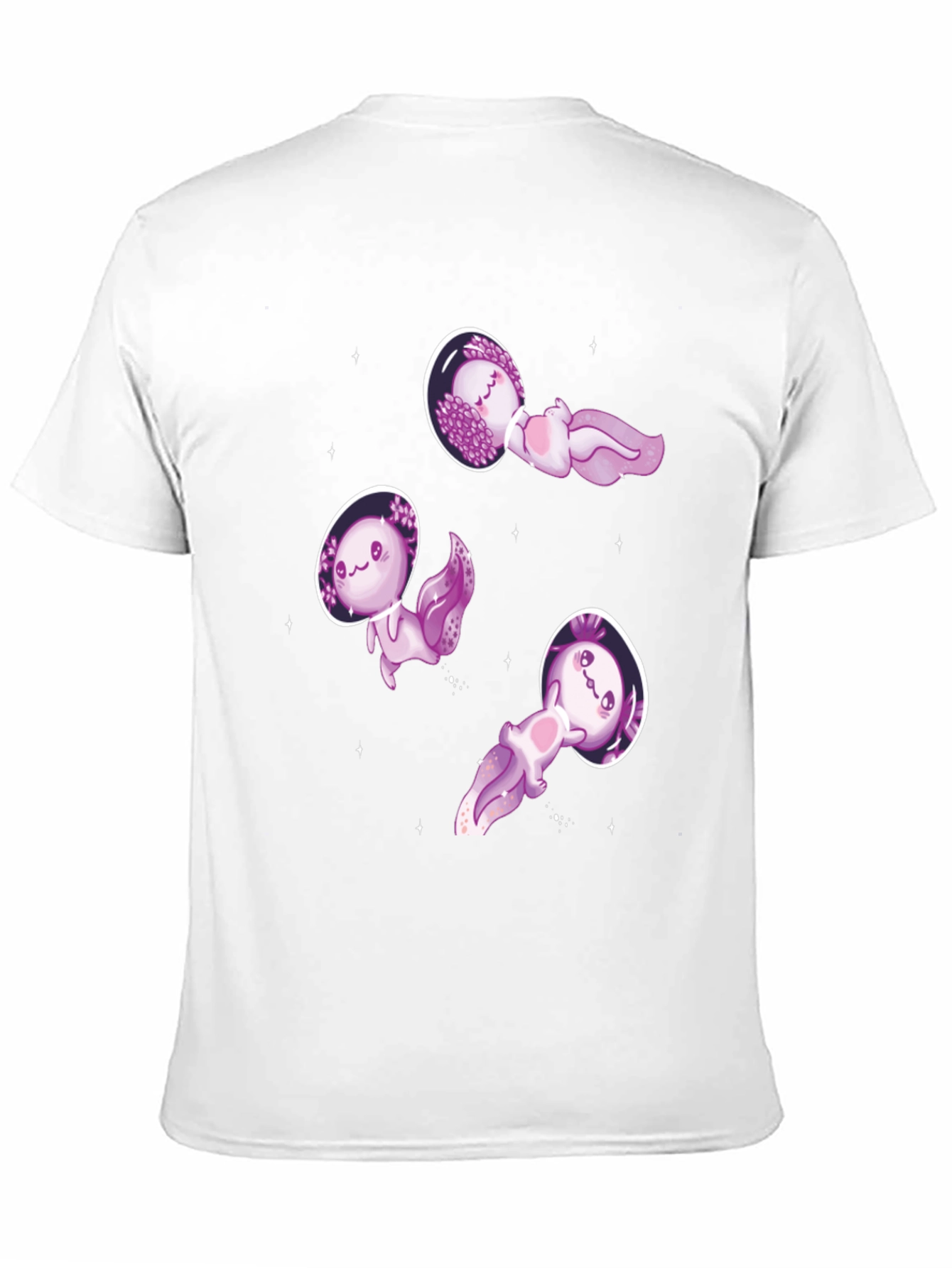 Axolotl Astronauts Graphic T-Shirt