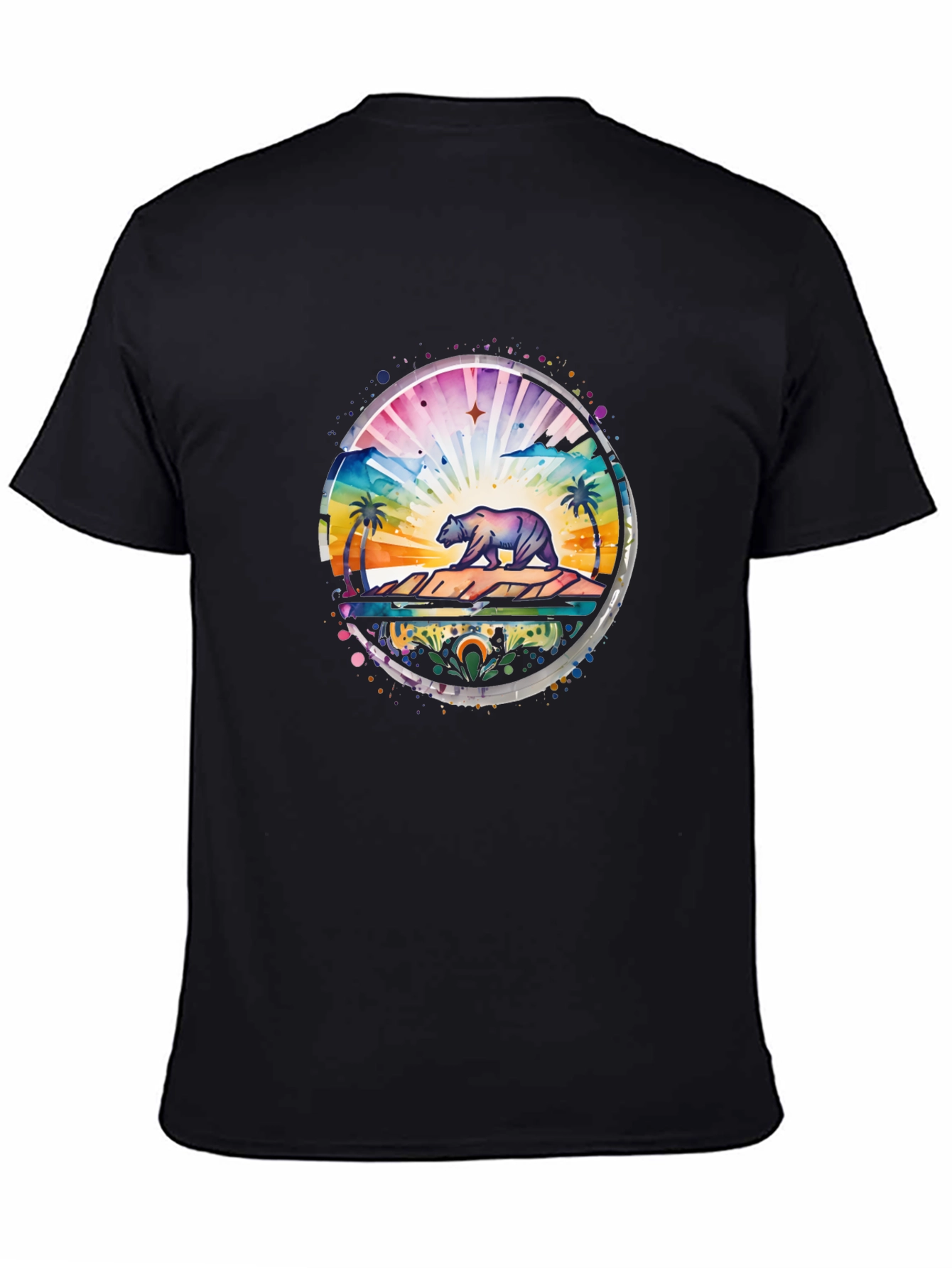 California Bear Landscape Graphic Tee