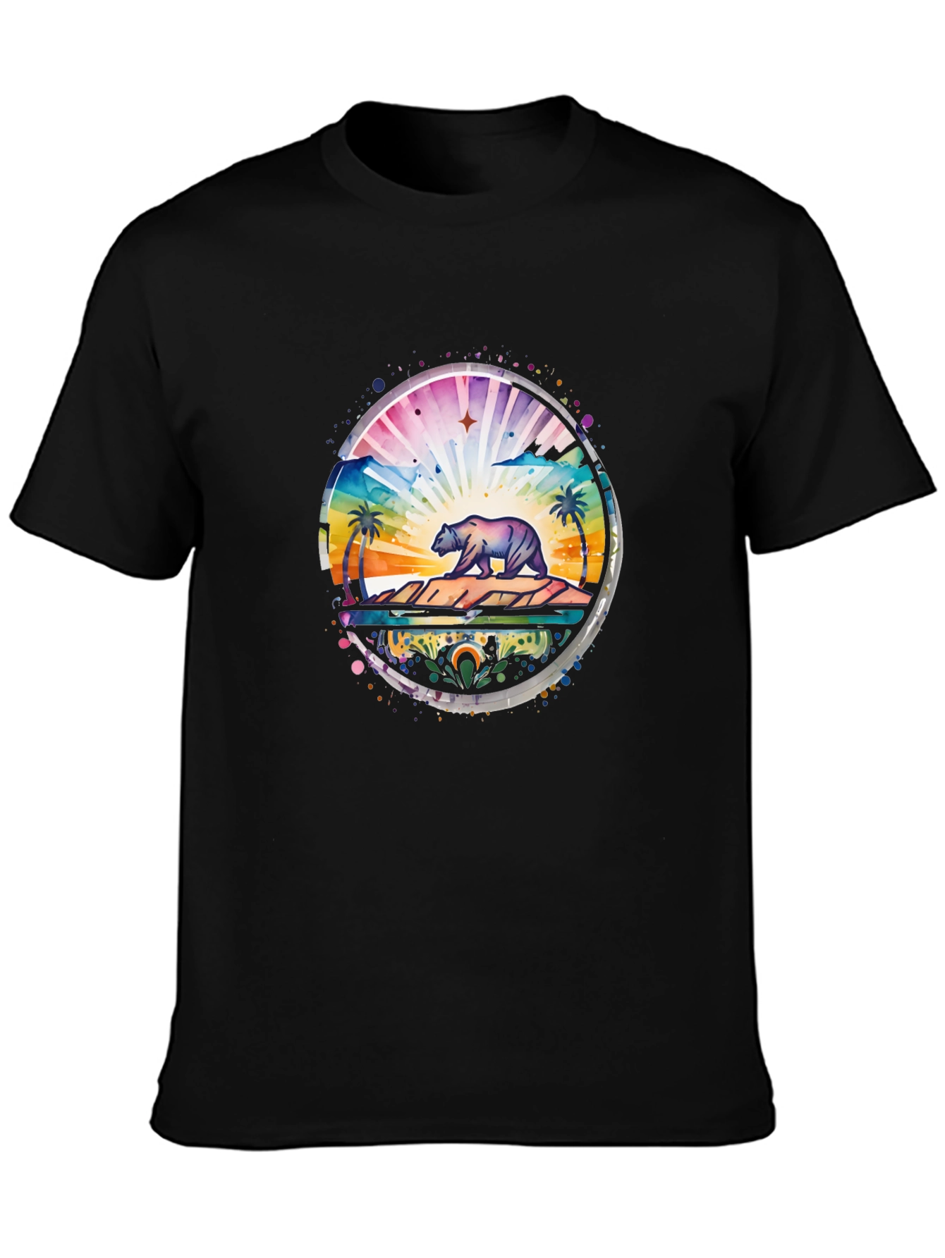 California Bear Landscape Graphic Tee