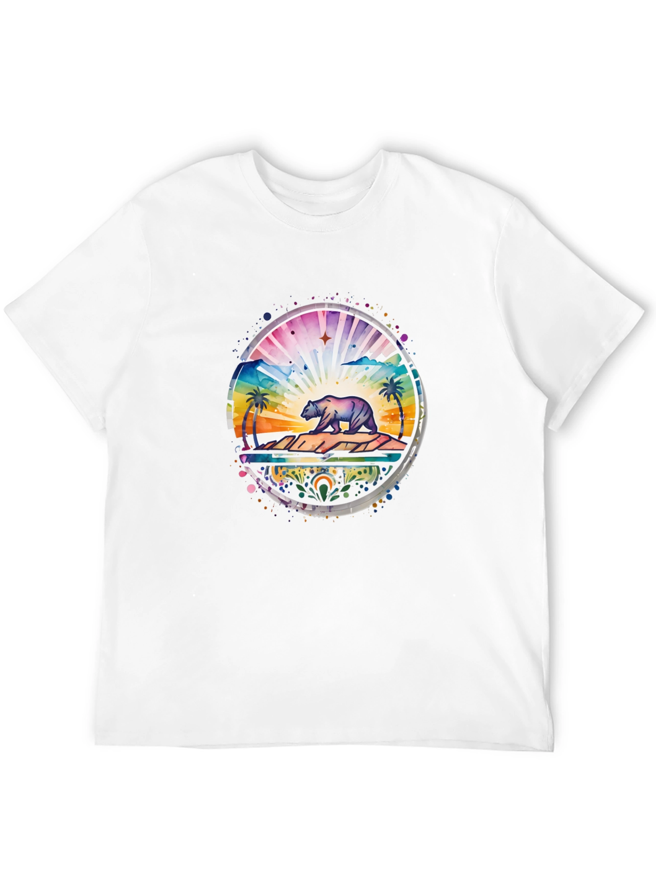 California Bear Landscape Graphic Tee