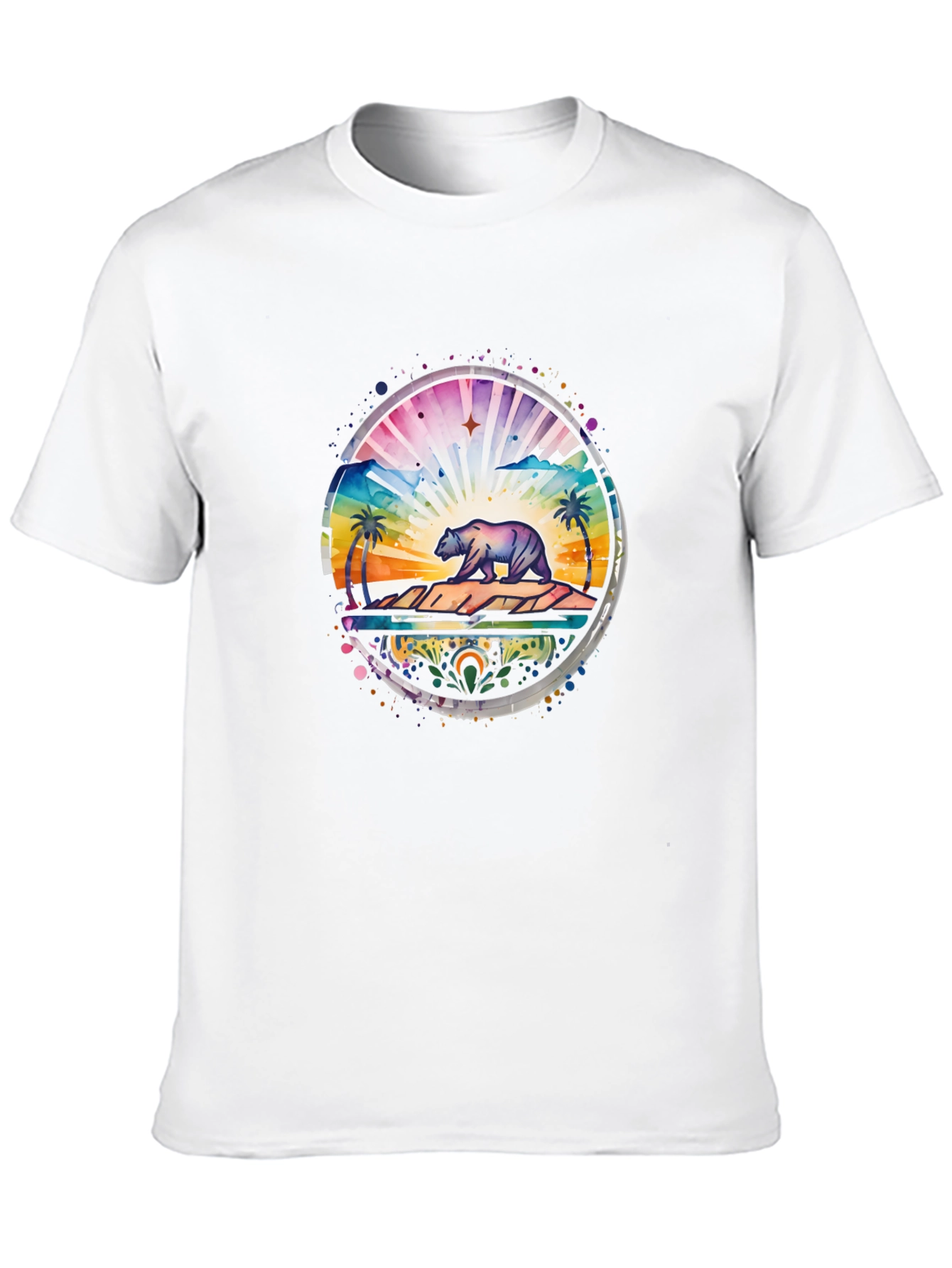 California Bear Landscape Graphic Tee