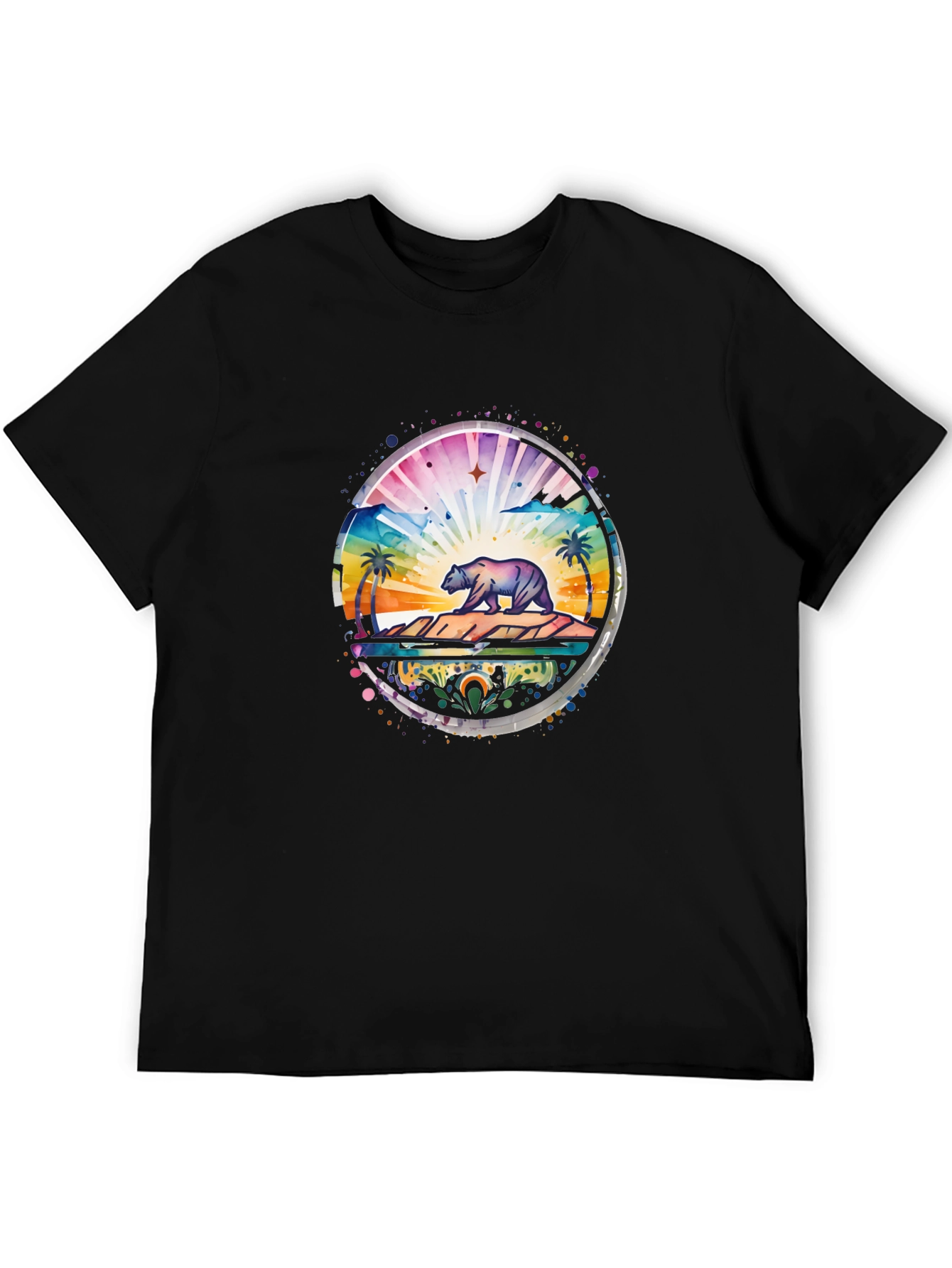 California Bear Landscape Graphic Tee