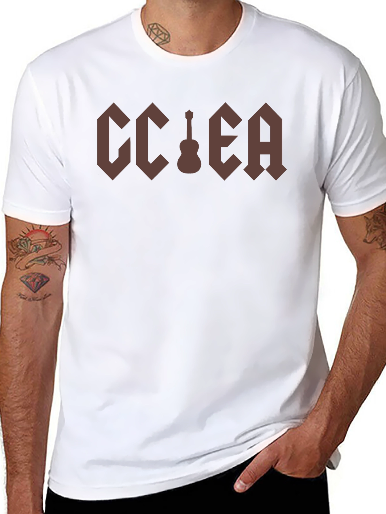 CC Ukulele EA Brown Graphic T-Shirt
