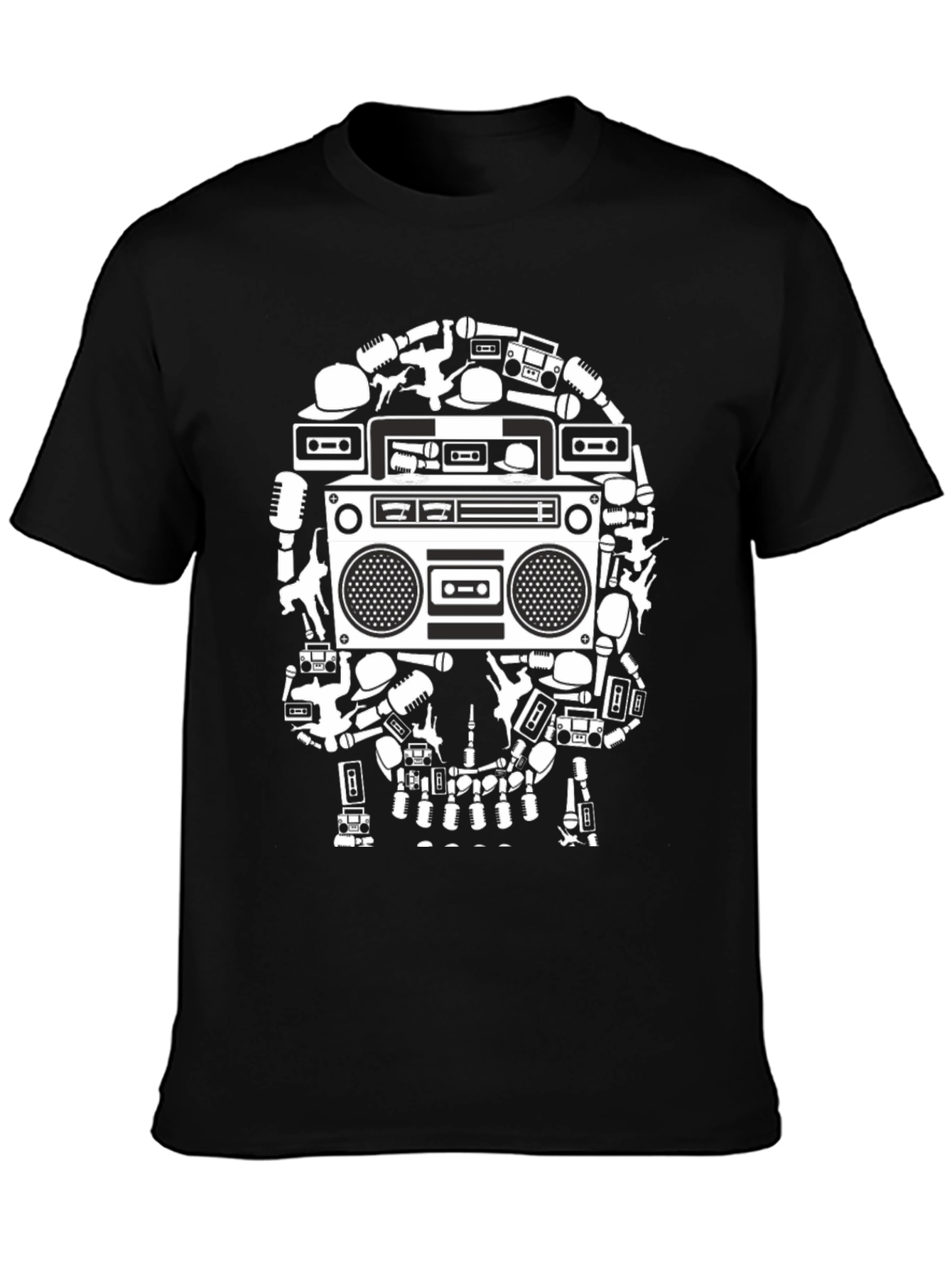Retro Music Skull T-Shirt