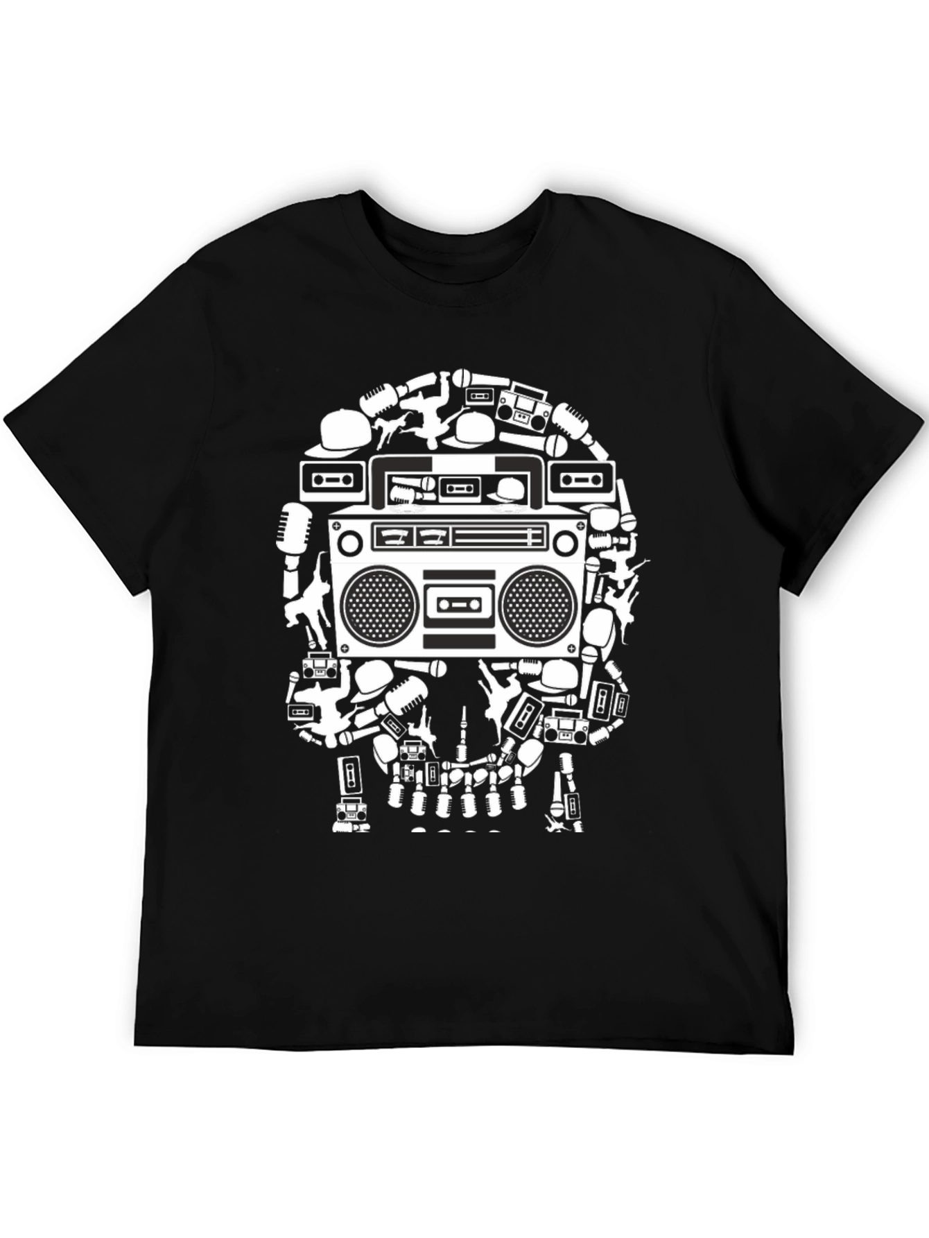 Retro Music Skull T-Shirt