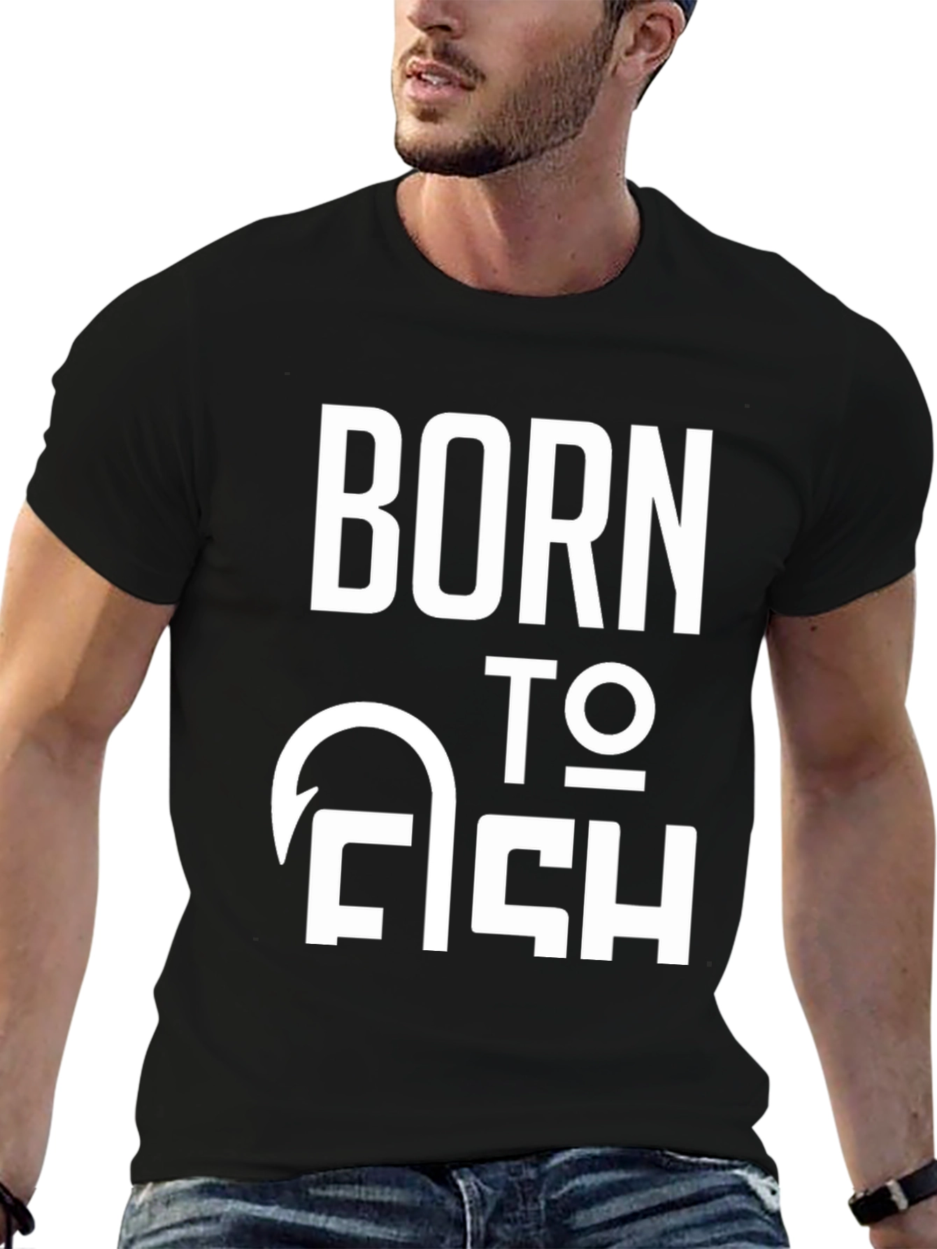 Born to Fish Graphic T-Shirt - Anglers Gift
