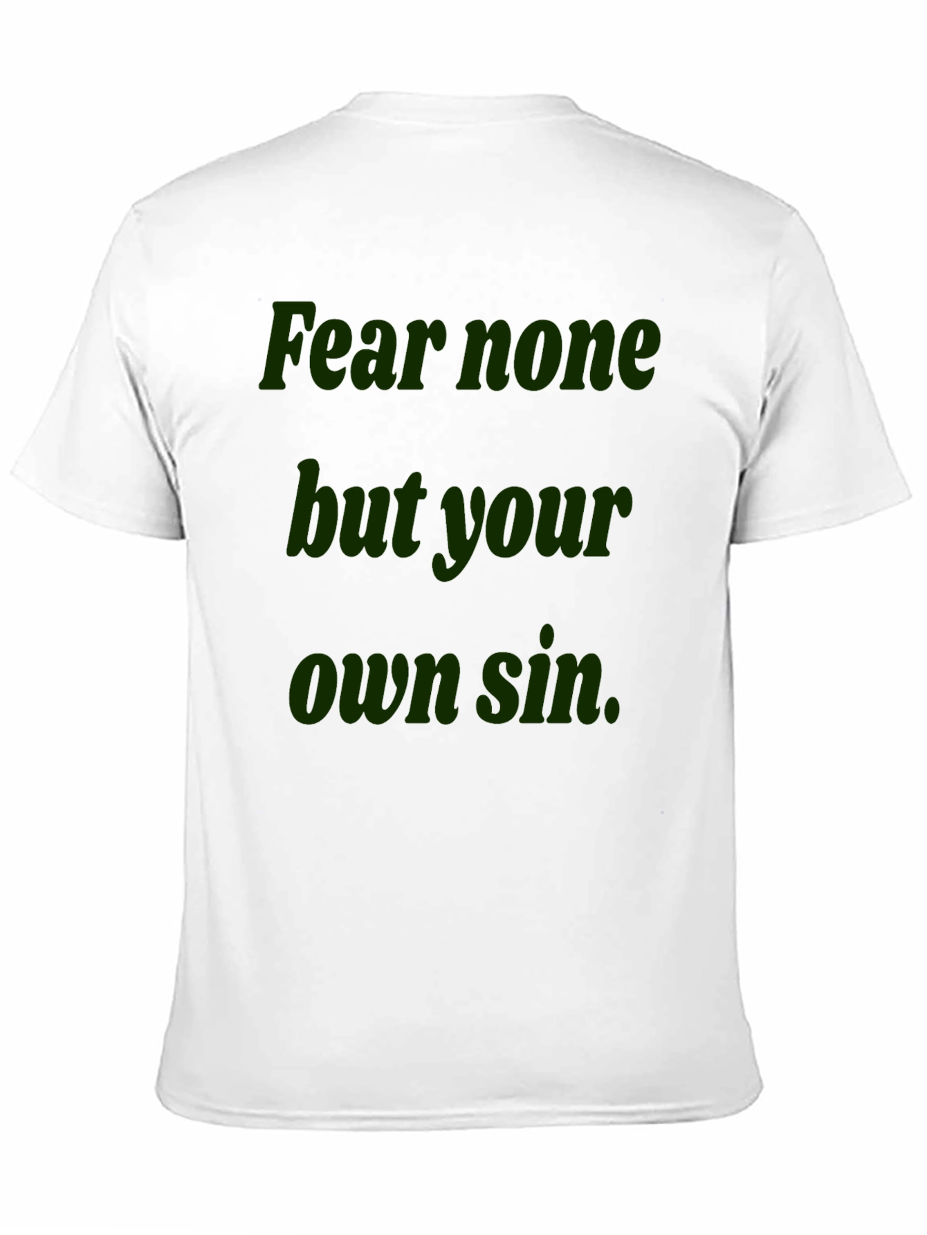 Fear None Graphic Tee - Black Cotton T-Shirt
