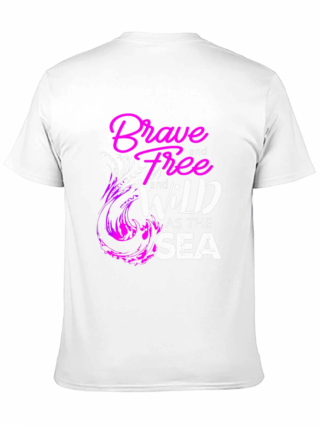 Brave Free Wild Sea Graphic T-Shirt
