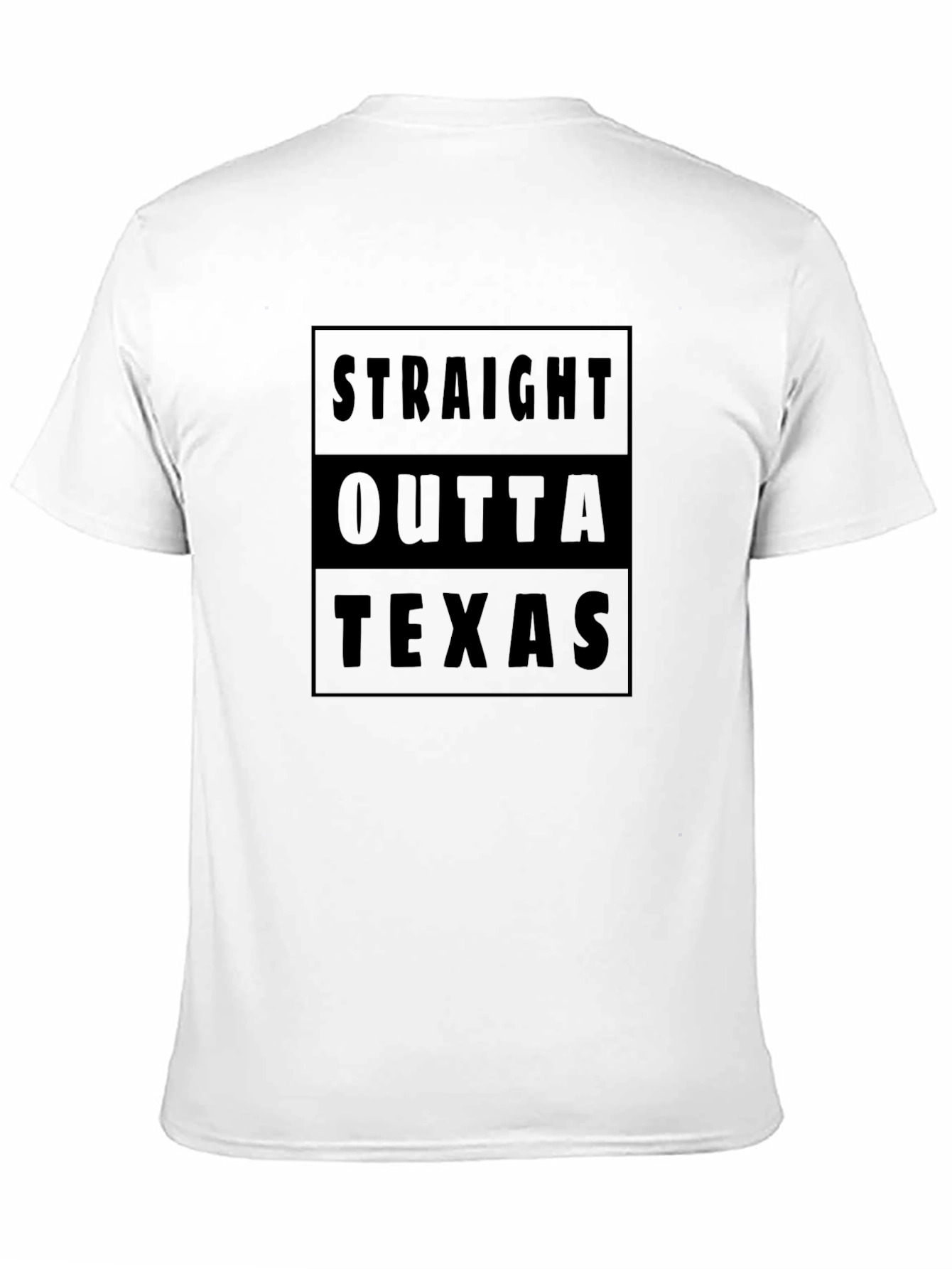 Straight Outta Texas Black T-Shirt