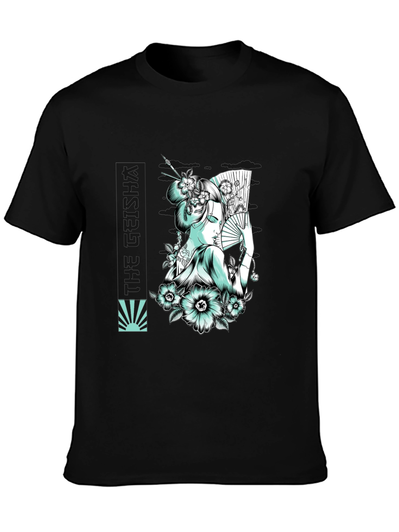 Geisha Art Graphic Tee - Stylish Unisex T-Shirt