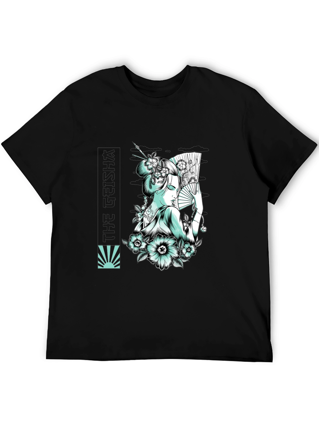 Geisha Art Graphic Tee - Stylish Unisex T-Shirt
