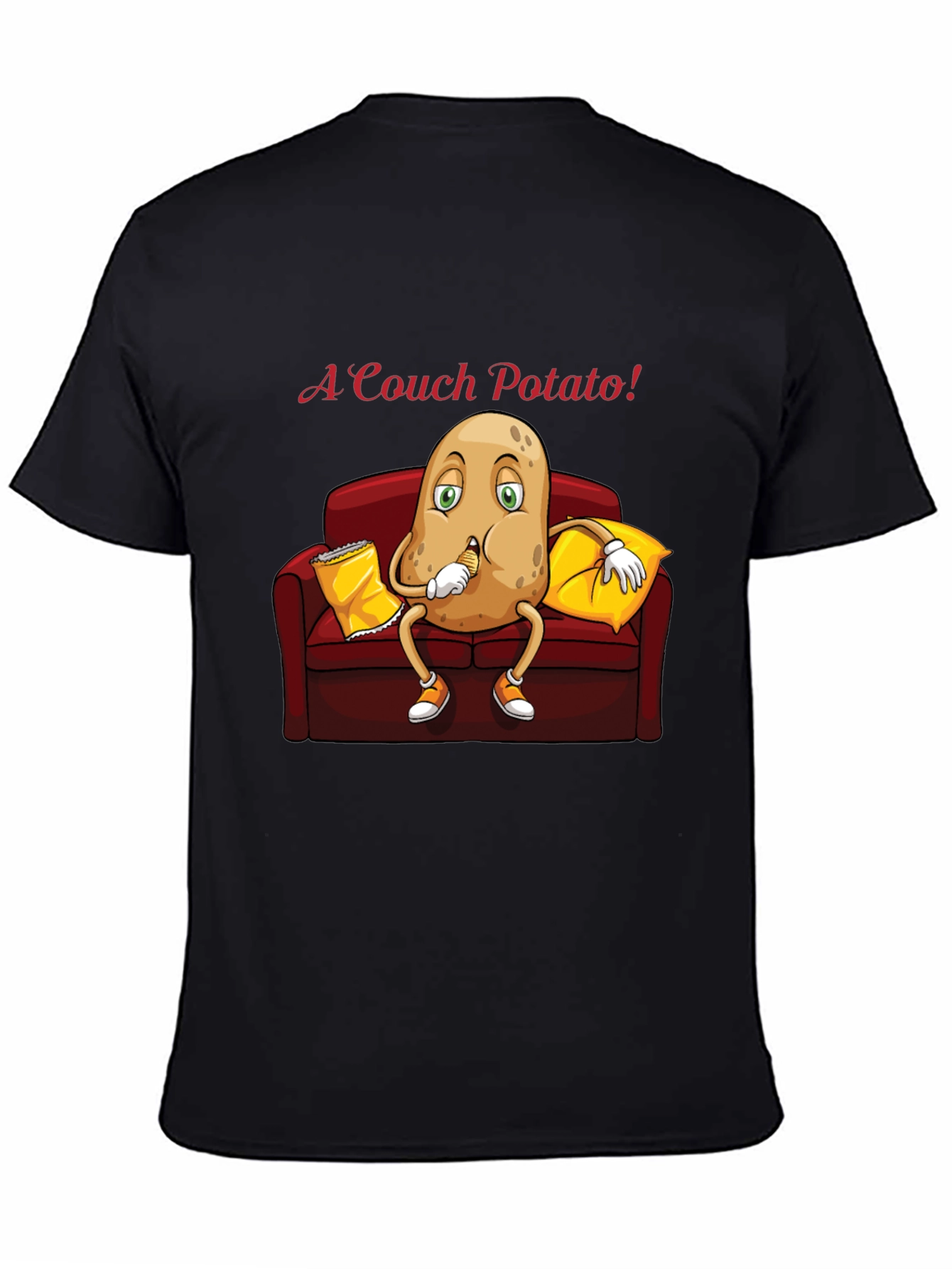 Couch Potato T-Shirt - Funny Cartoon Graphic Tee