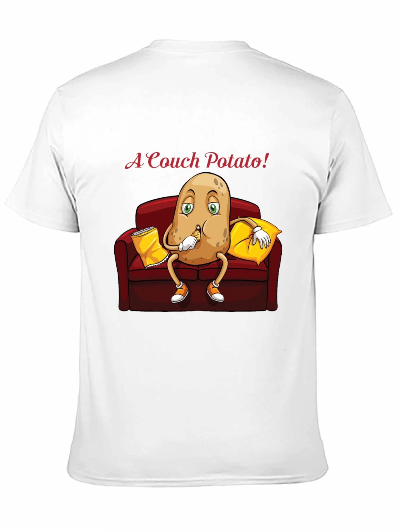 Couch Potato T-Shirt - Funny Cartoon Graphic Tee