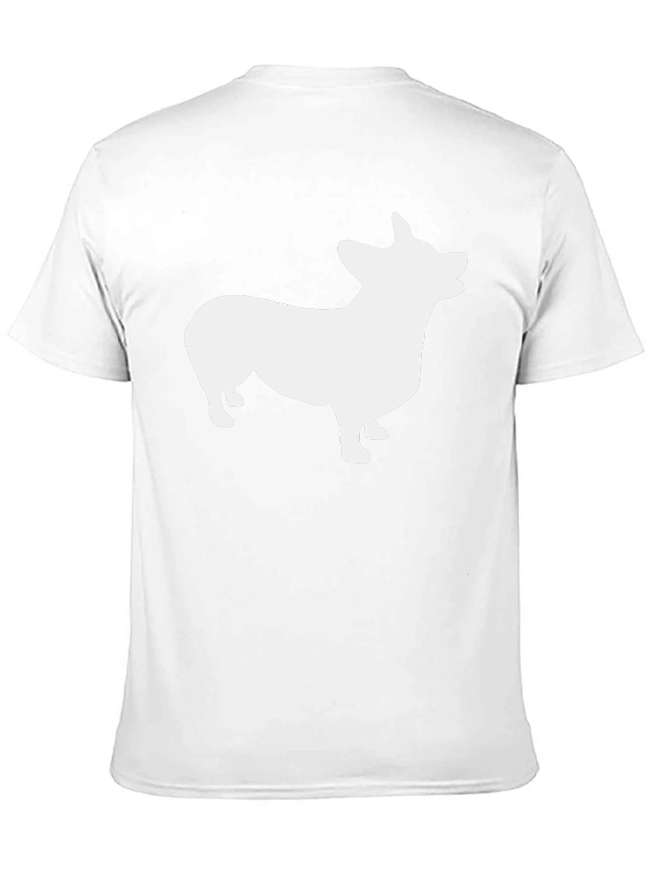 Corgi Silhouette Graphic Tee - Black