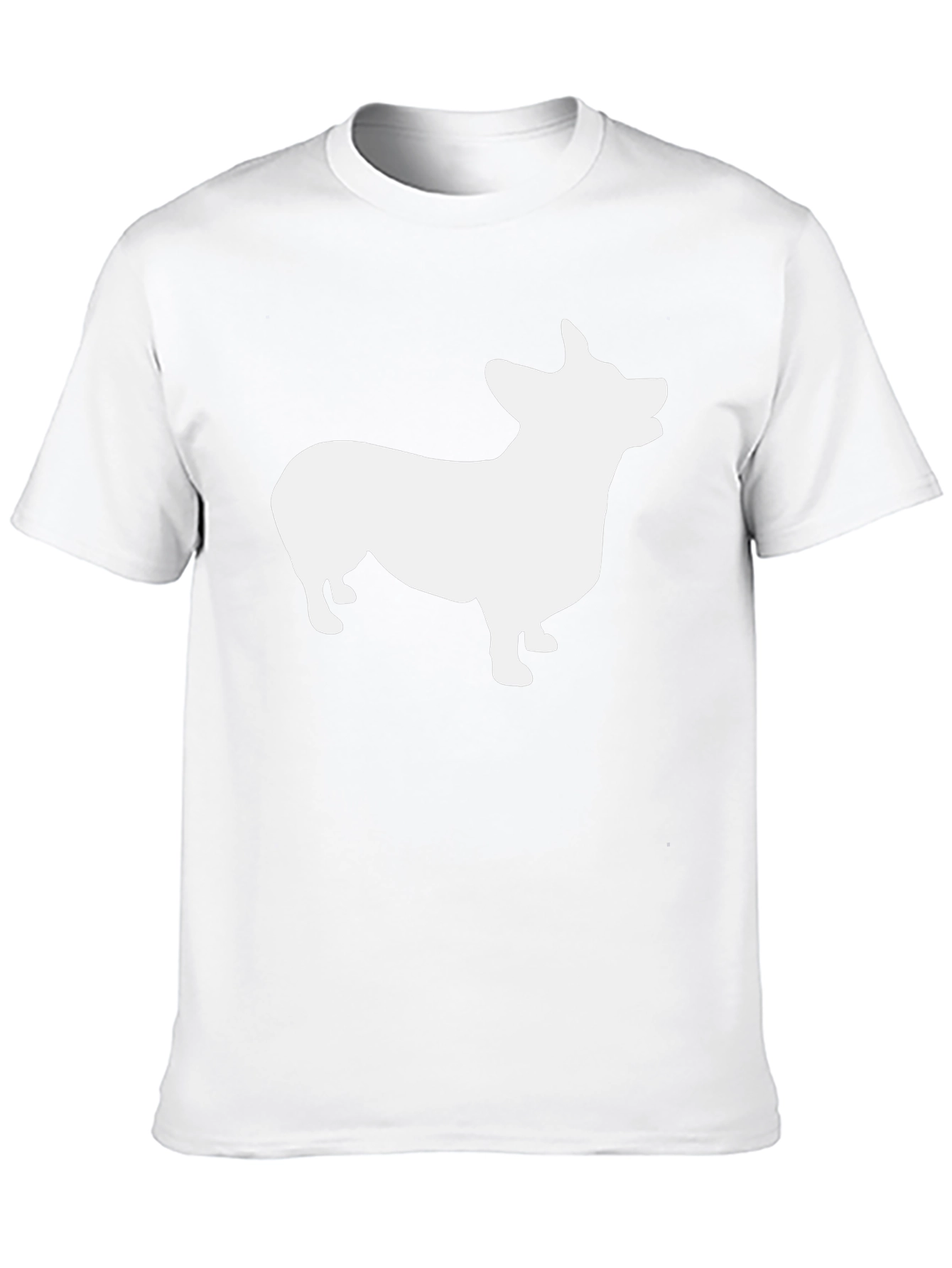 Corgi Silhouette Graphic Tee - Black