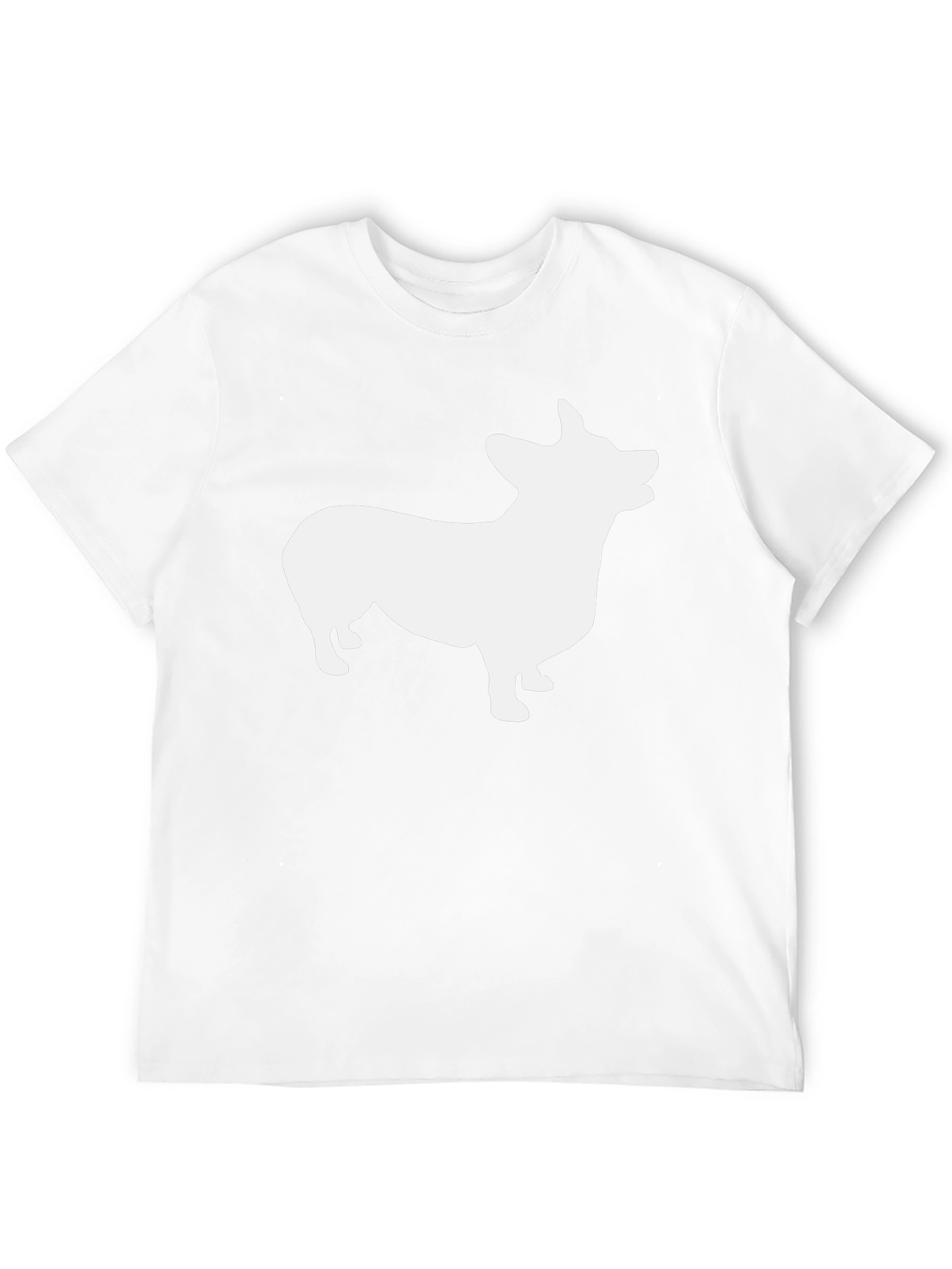 Corgi Silhouette Graphic Tee - Black