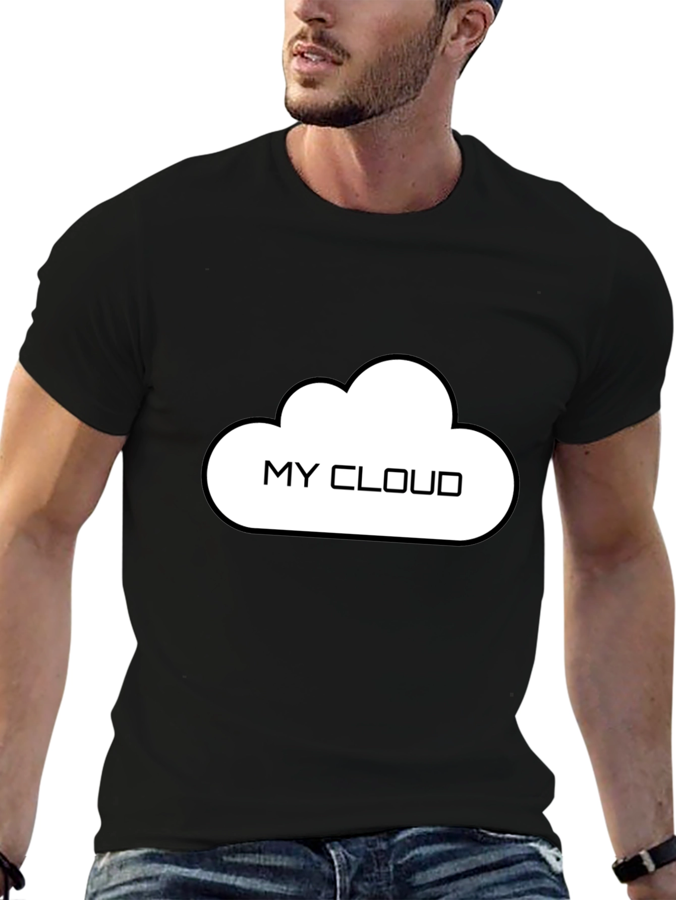 My Cloud T-Shirt - Black Cotton Tee