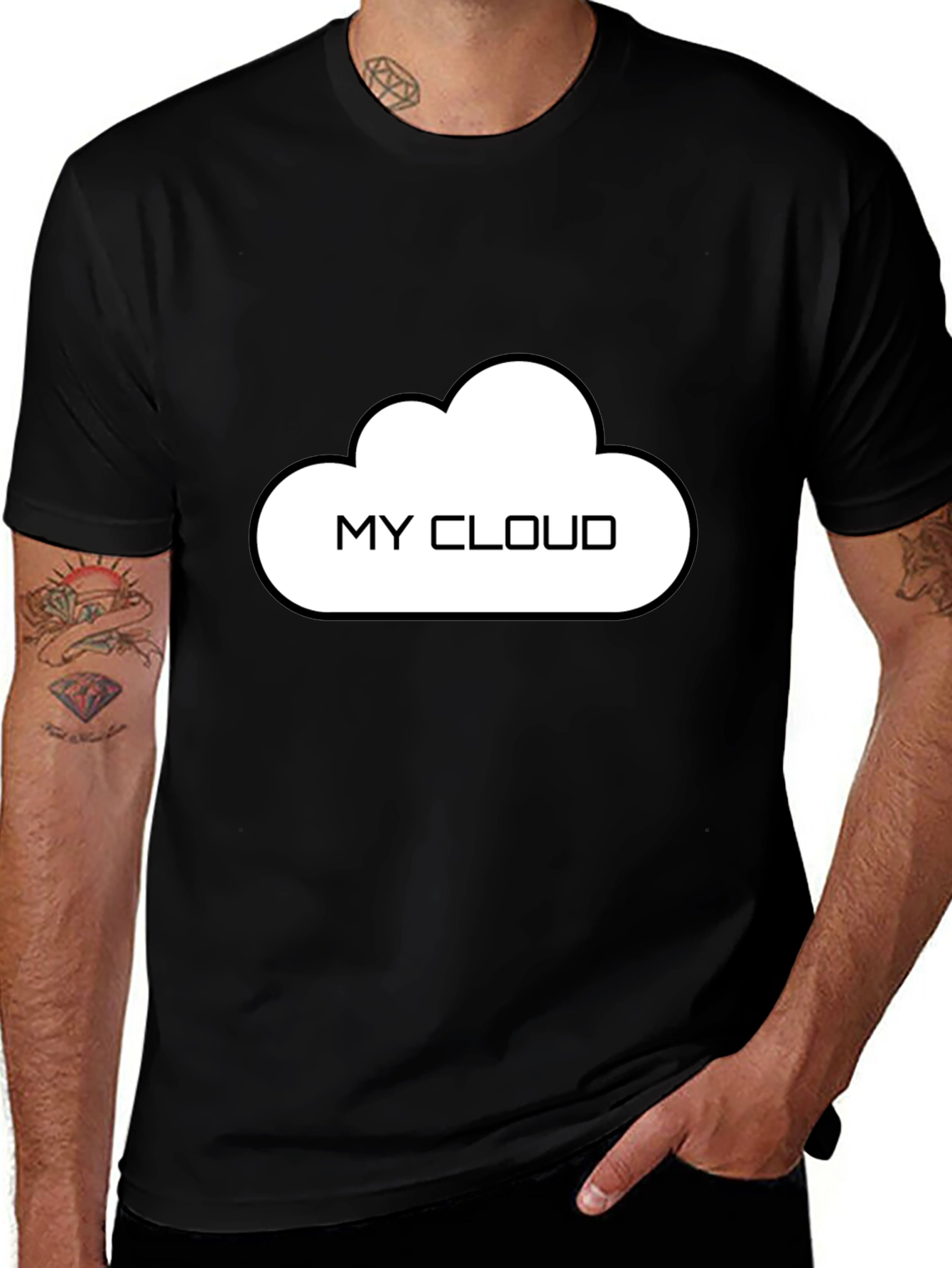 My Cloud T-Shirt - Black Cotton Tee
