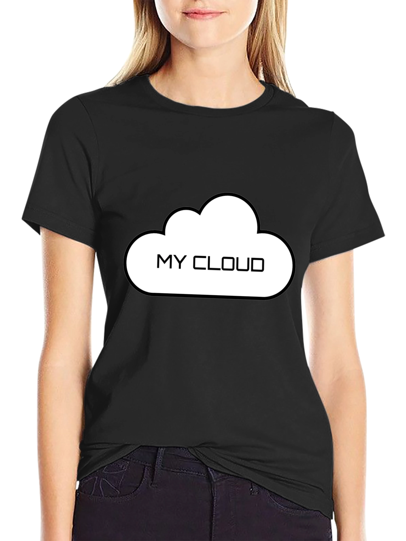 My Cloud T-Shirt - Black Cotton Tee